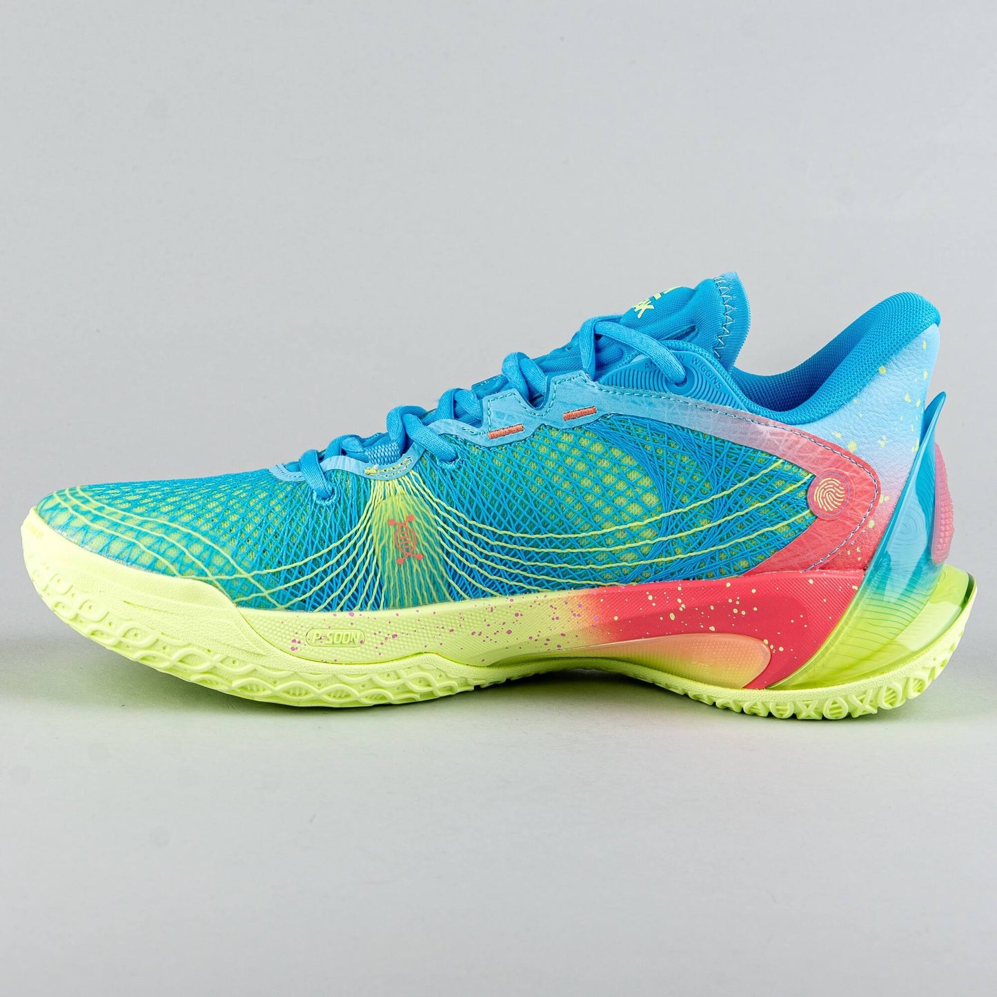 Basketbalové tenisky Peak AW Talent-2 Andrew Wiggins Signature Pro Basketball Match Shoes Mild Green/Tropical Blue