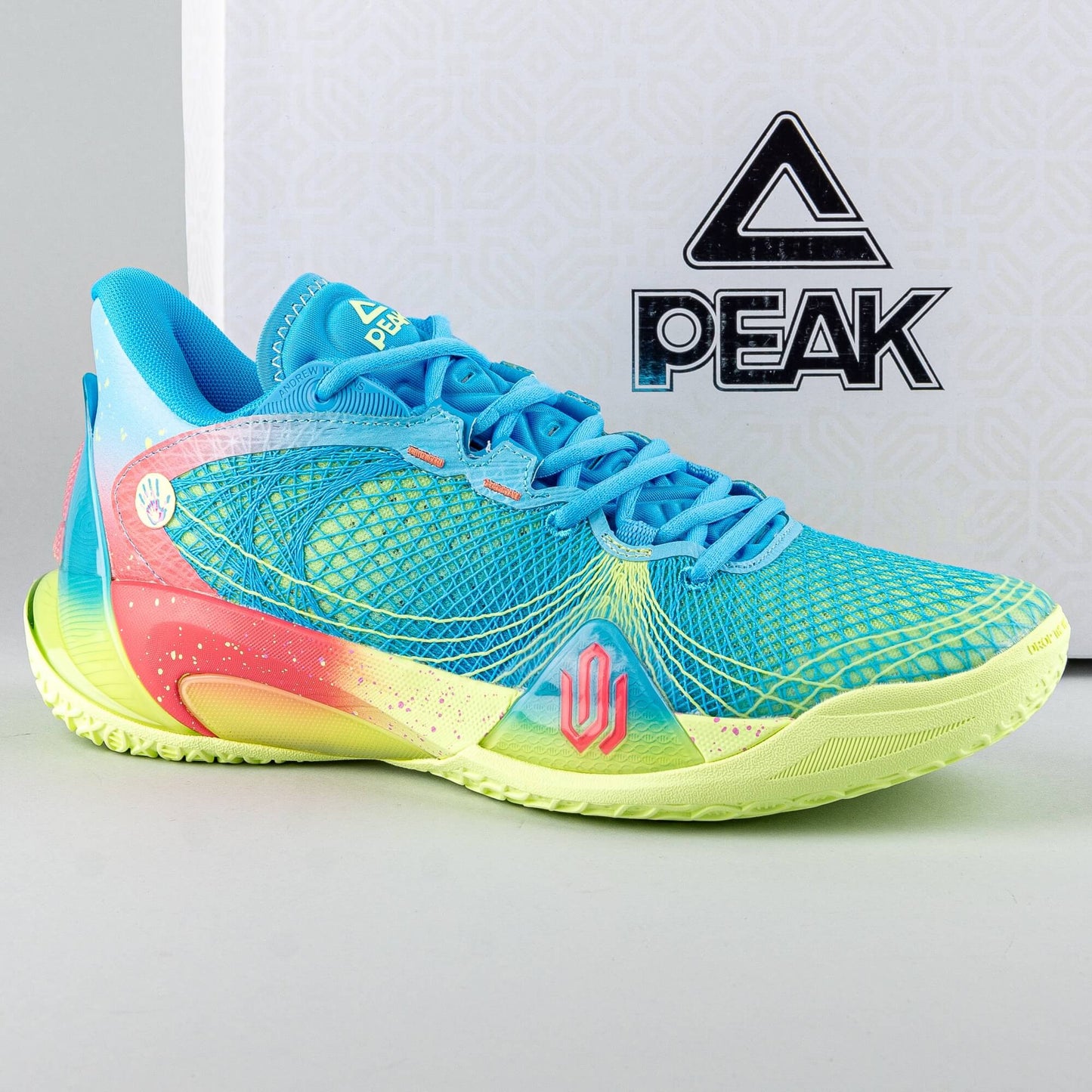 Basketbalové tenisky Peak AW Talent-2 Andrew Wiggins Signature Pro Basketball Match Shoes Mild Green/Tropical Blue
