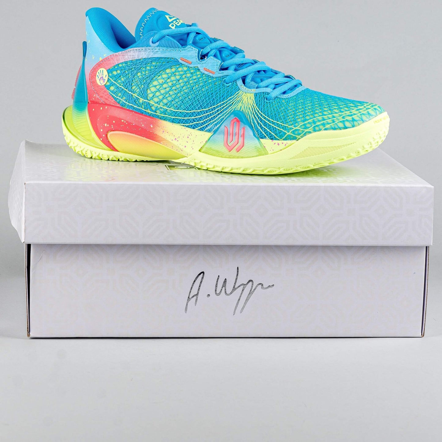 Basketbalové tenisky Peak AW Talent-2 Andrew Wiggins Signature Pro Basketball Match Shoes Mild Green/Tropical Blue