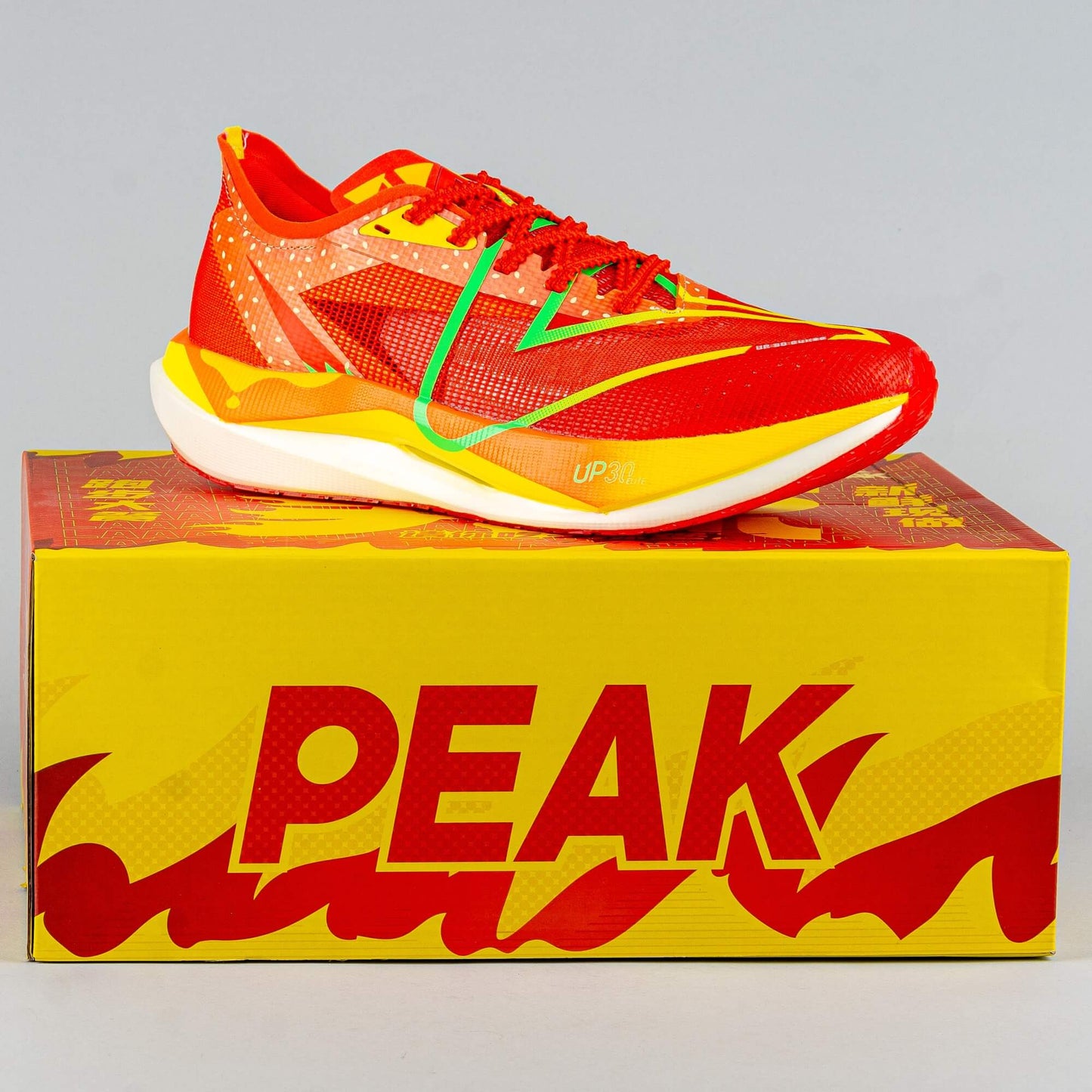 Bežecké tenisky Peak Taichi Up30 3.0 Elite Pro Maraton Running Red Orange