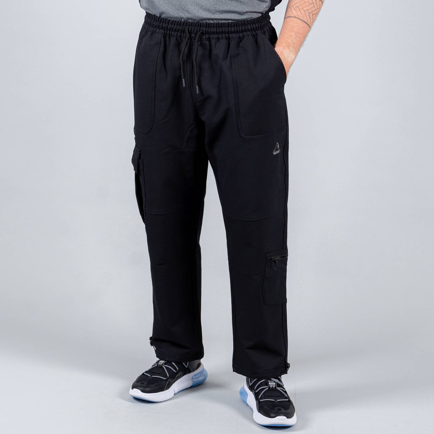 Nohavice Peak Right Woven Fleece Pants Black