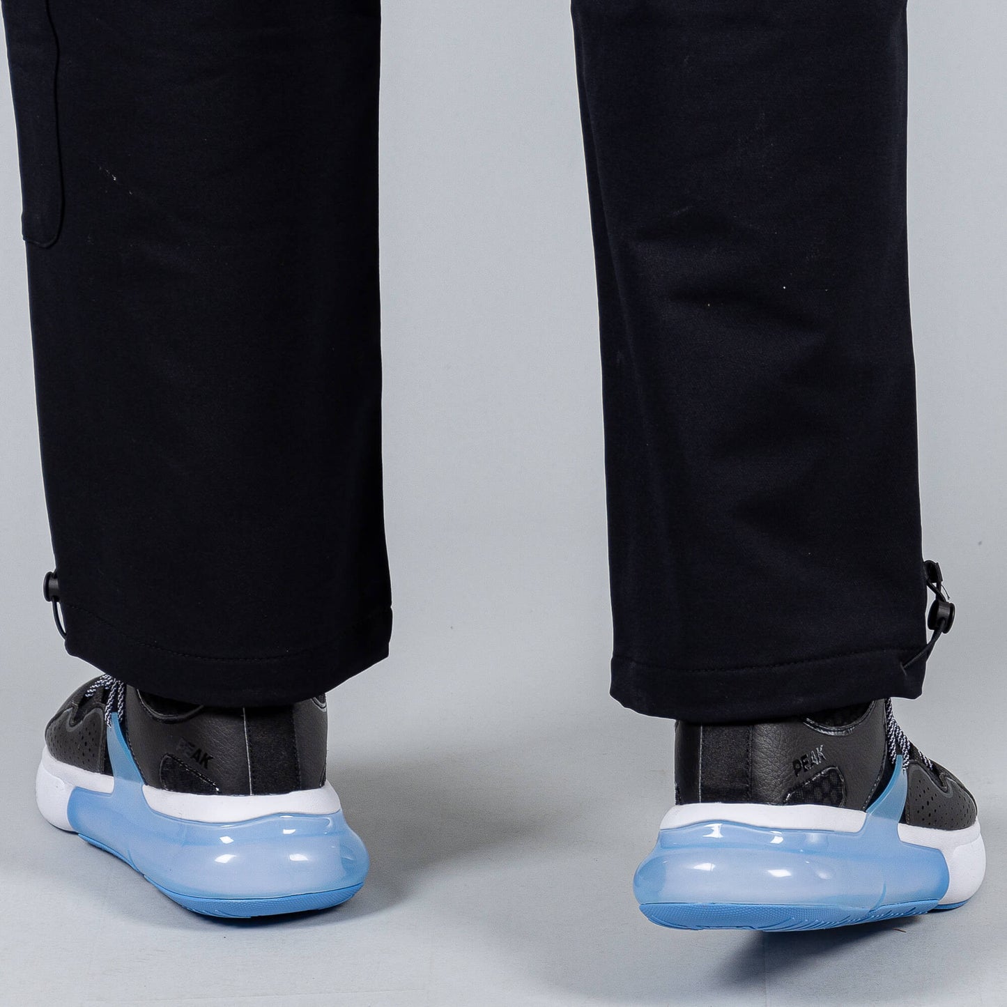 Nohavice Peak Right Woven Fleece Pants Black