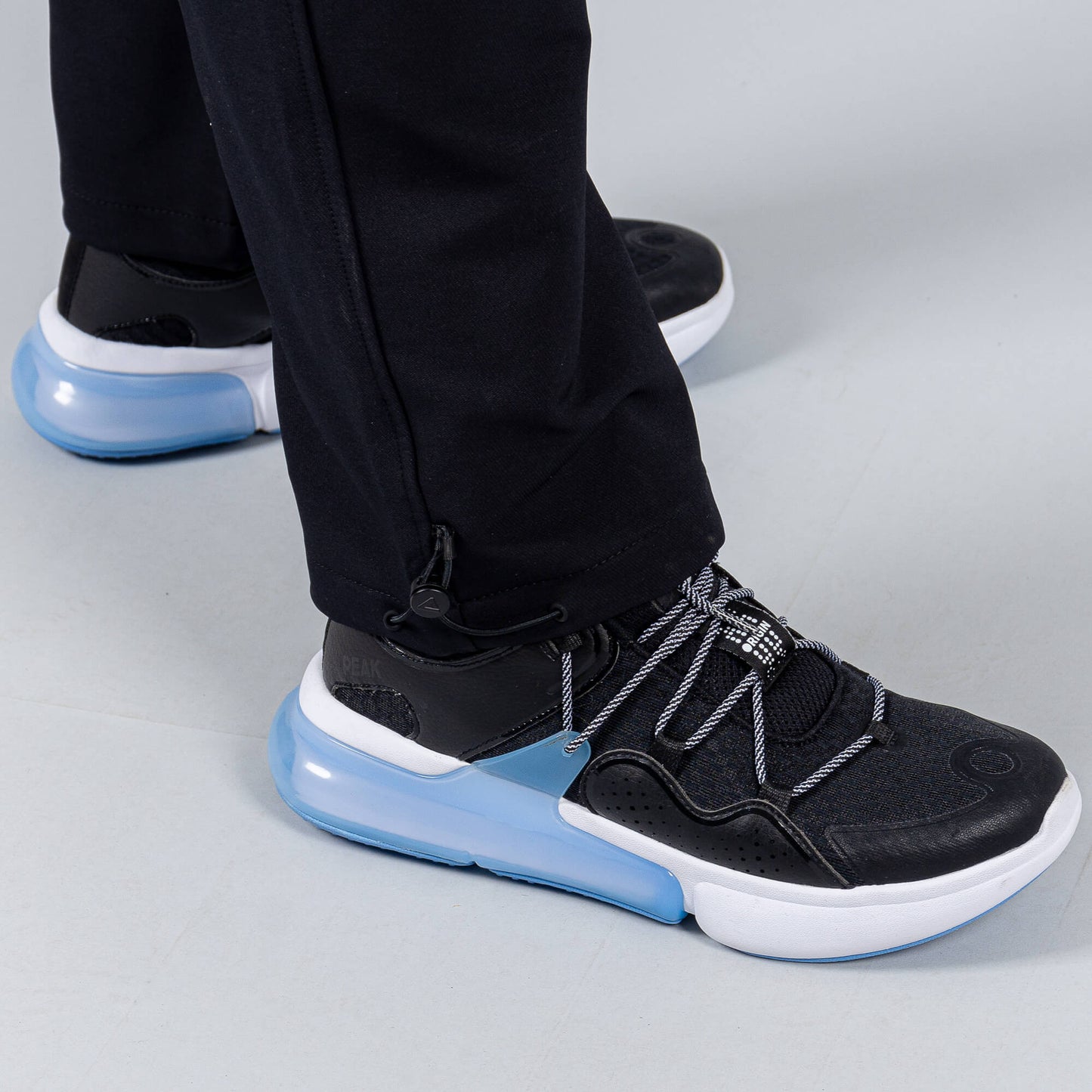 Nohavice Peak Right Woven Fleece Pants Black