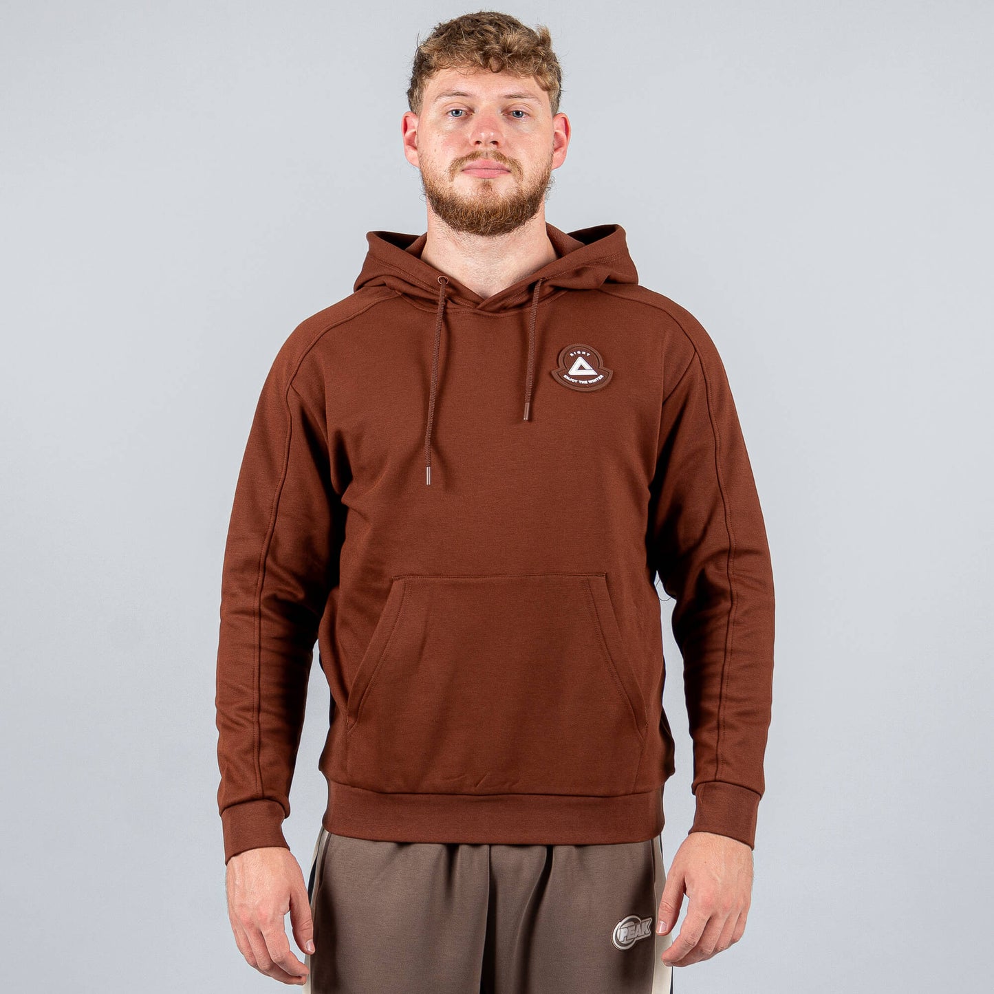 Mikina s kapucňou Peak Right  Fleece Hoodie Brown