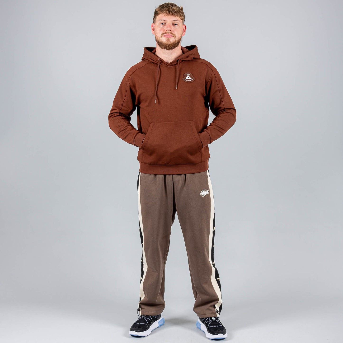 Mikina s kapucňou Peak Right  Fleece Hoodie Brown
