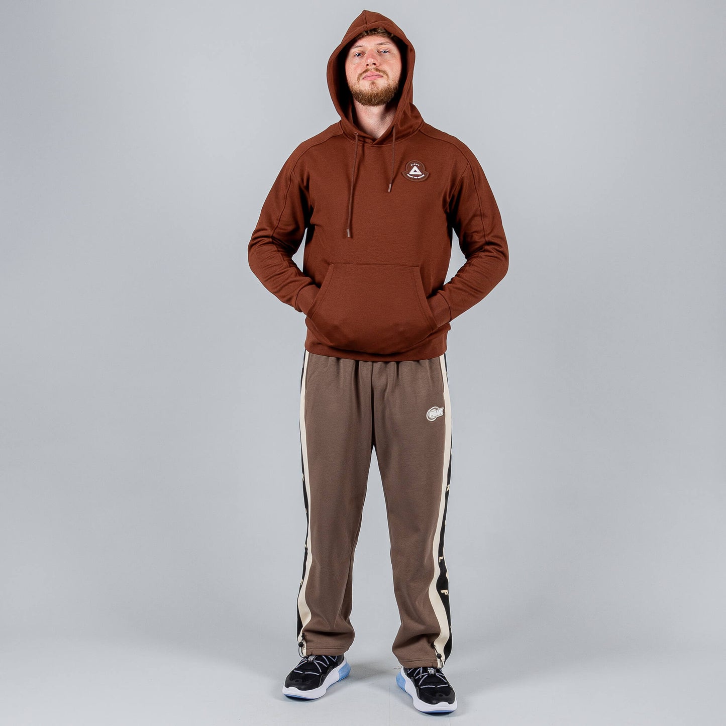 Mikina s kapucňou Peak Right  Fleece Hoodie Brown