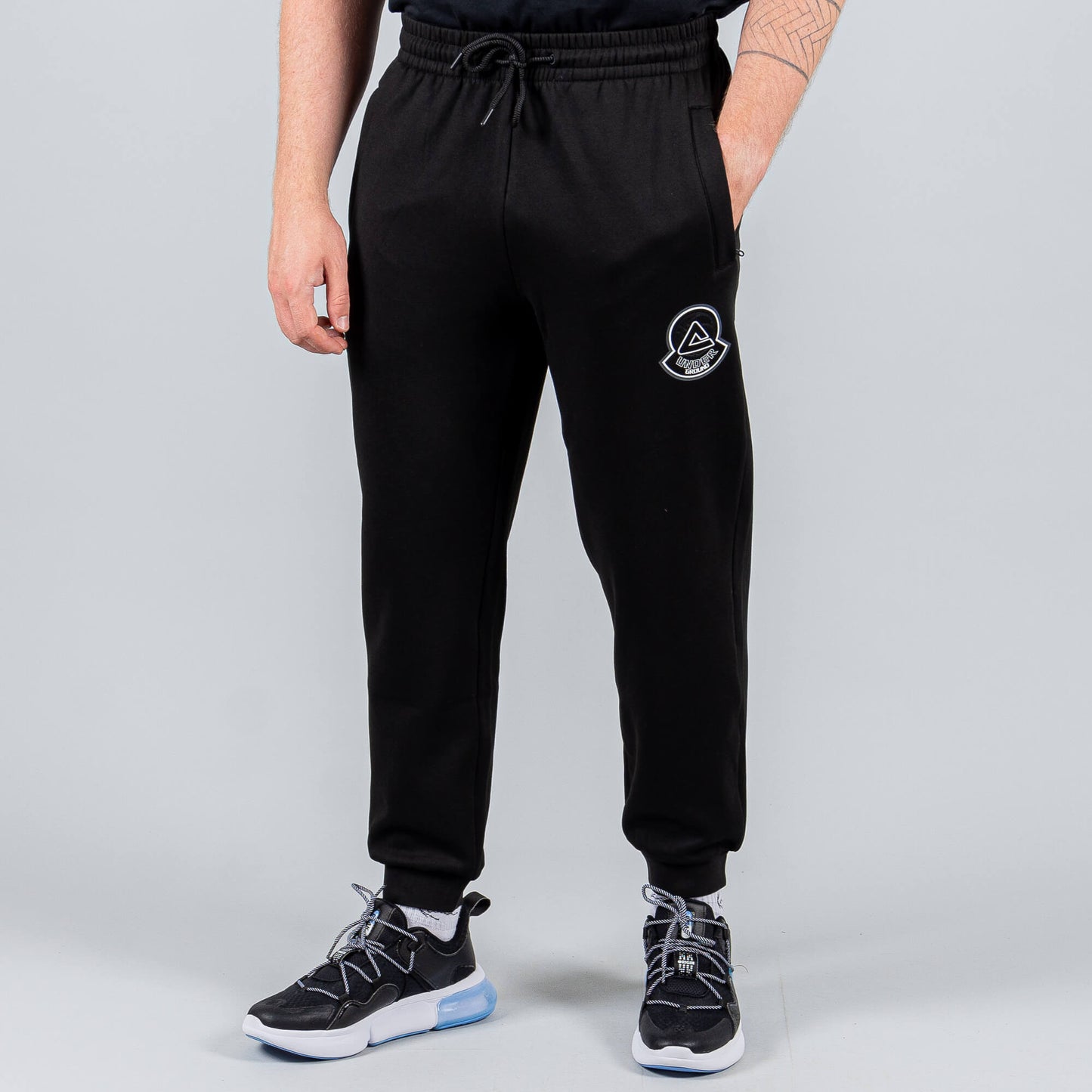 Tepláky Peak Basketball Underground Knitted Fleece Pants Black