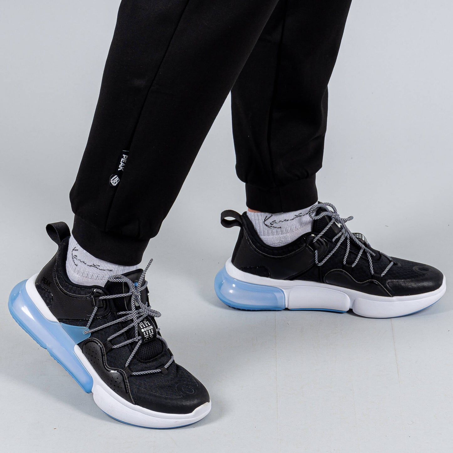 Tepláky Peak Basketball Underground Knitted Fleece Pants Black