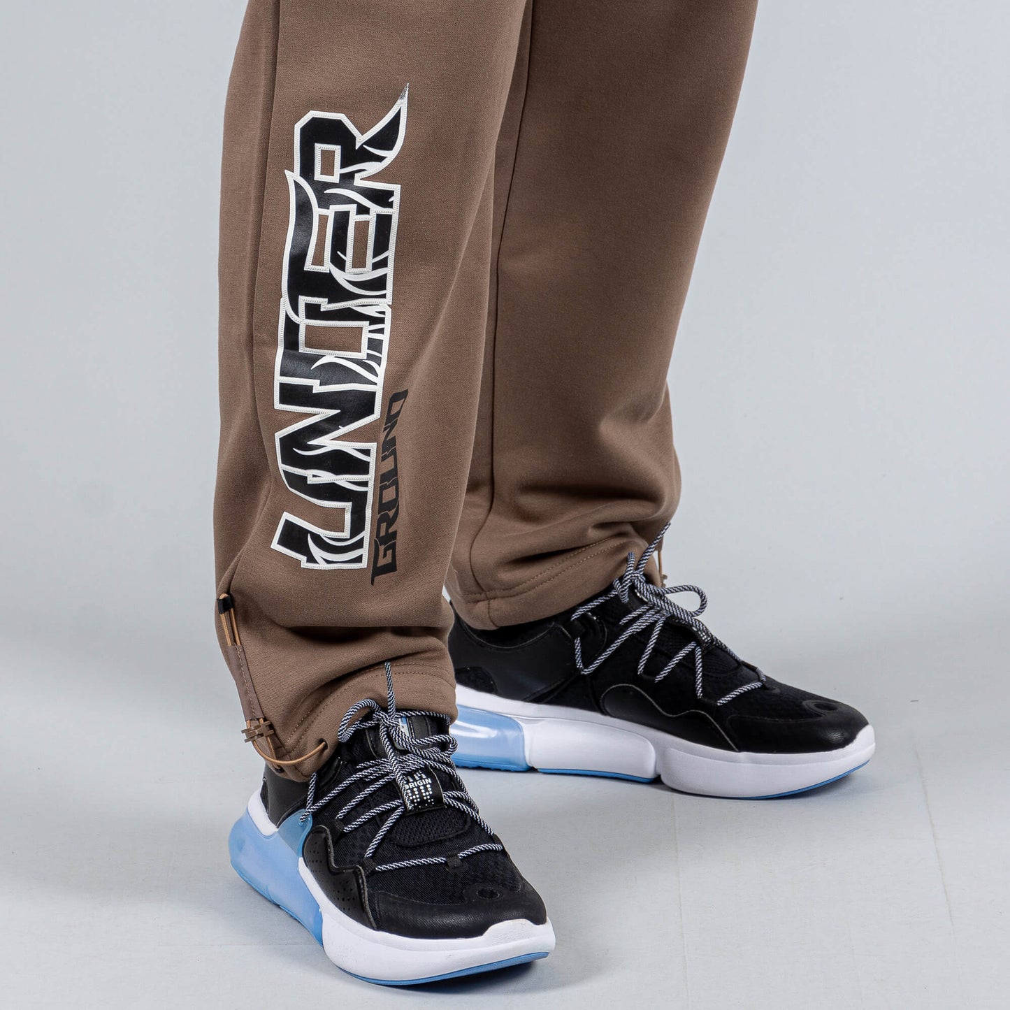 Tepláky Peak Basketbal Underground Knitted Fleece Pants Brown