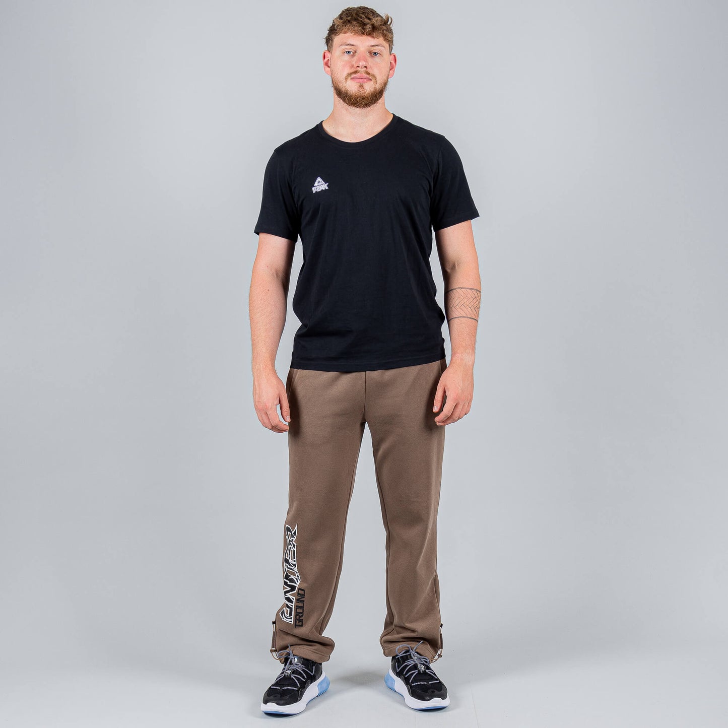 Tepláky Peak Basketbal Underground Knitted Fleece Pants Brown