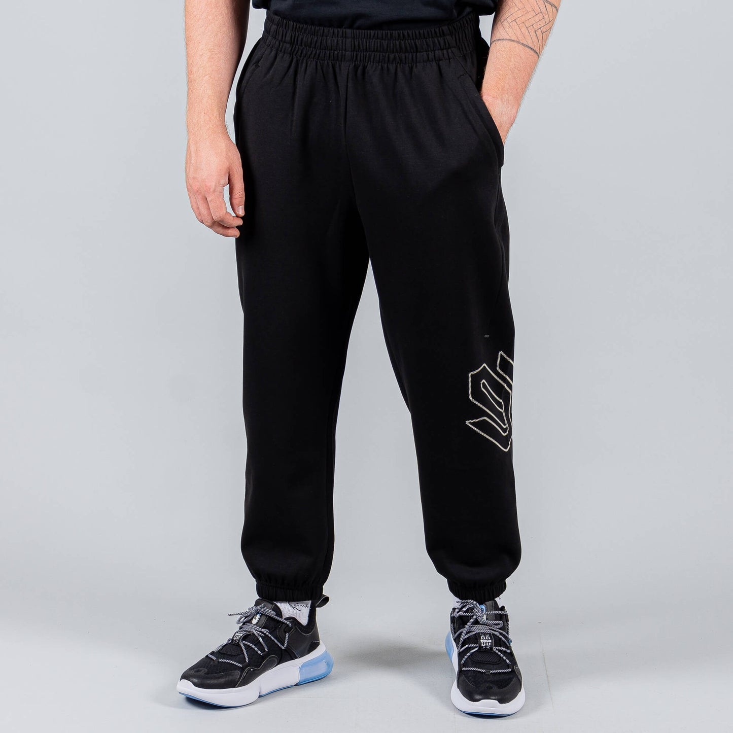 Tepláky Peak Wiggins Basketball Lifestyle Fleece Pants Black