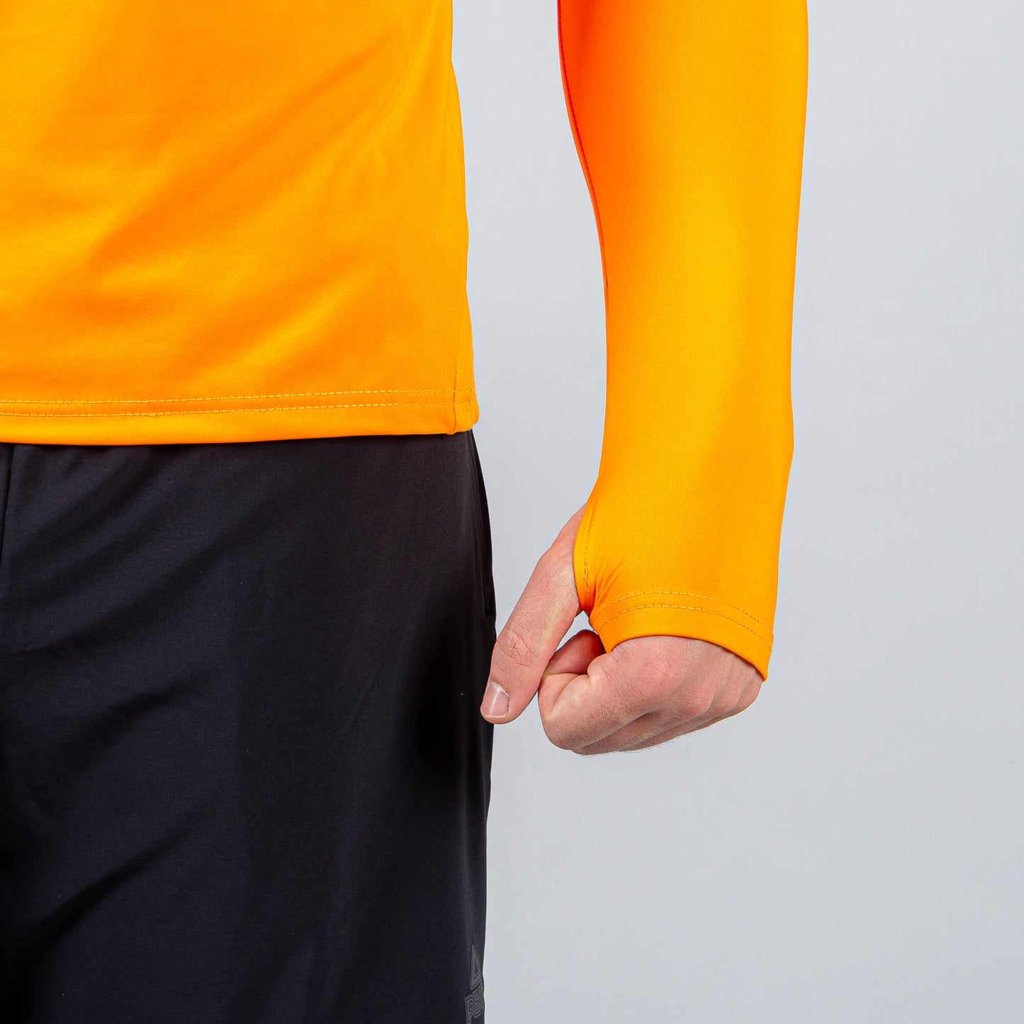 Bežecké tričko Peak High Collar Long Tshirt Orange