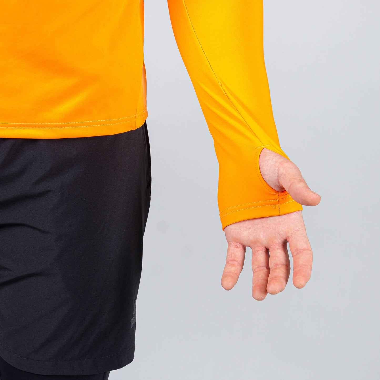 Bežecké tričko Peak High Collar Long Tshirt Orange