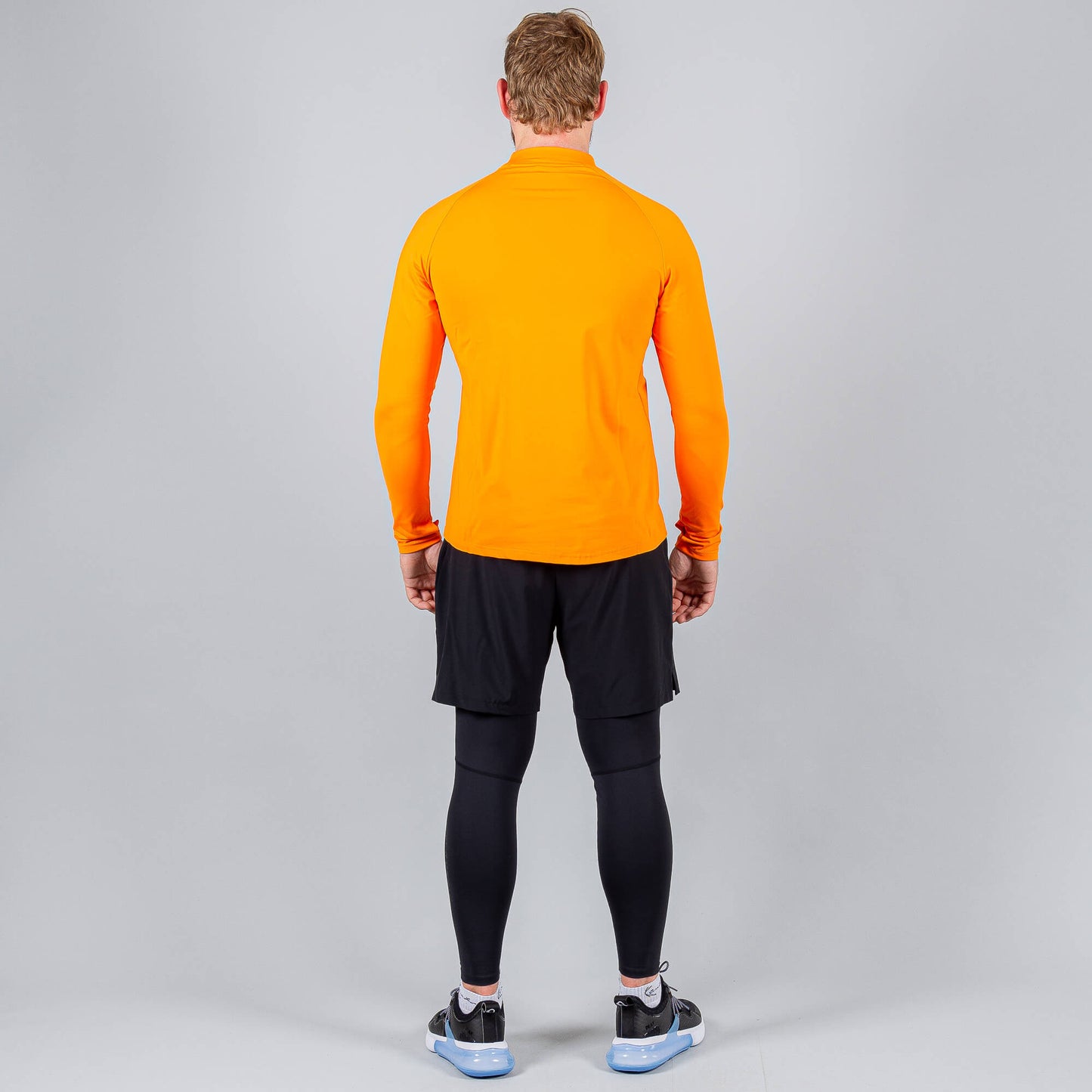 Bežecké tričko Peak High Collar Long Tshirt Orange