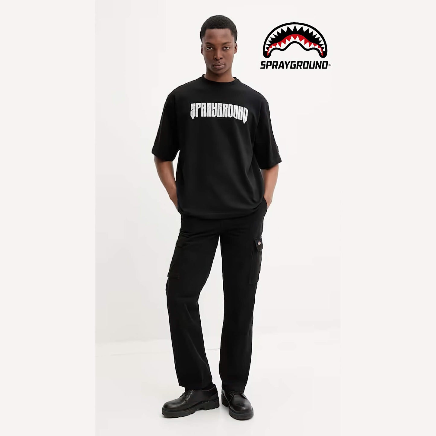 Tričko Sprayground Tiger Punk Boxy T-Shirt Black