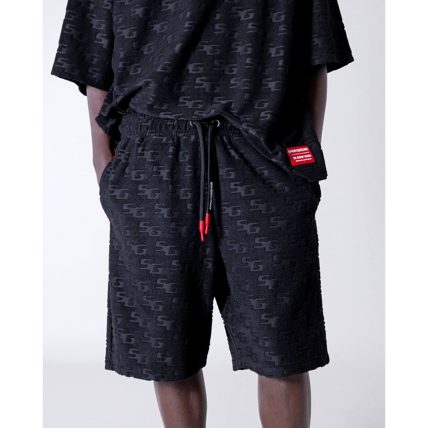 Šortky Sprayground Jacquard Shorts Black