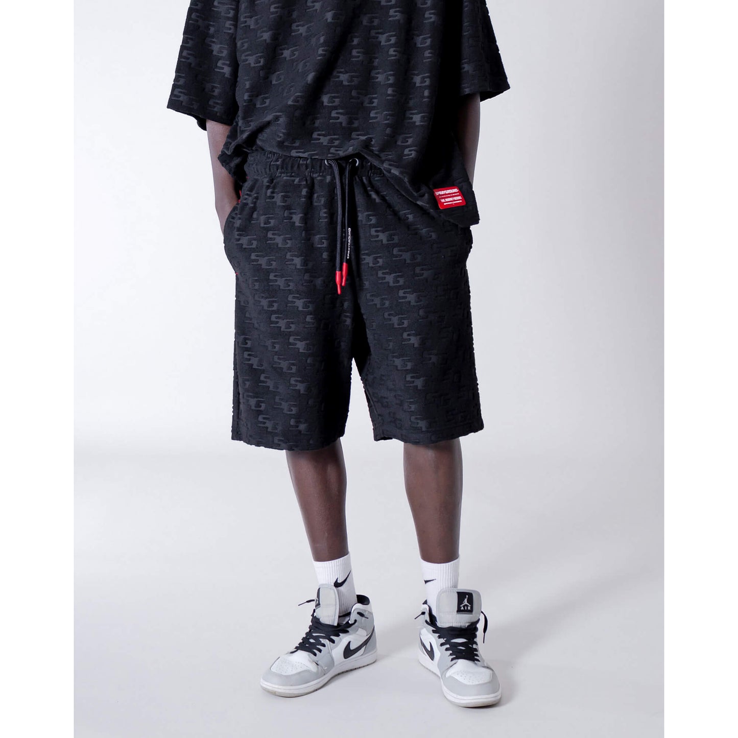 Šortky Sprayground Jacquard Shorts Black