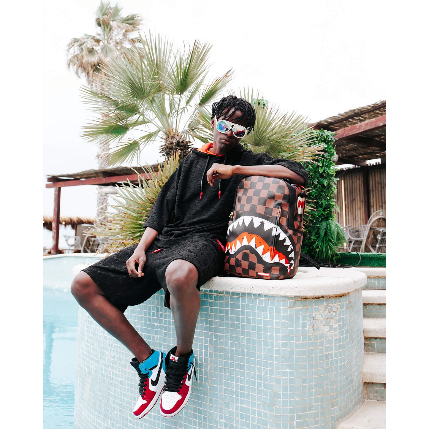 Šortky Sprayground Jacquard Shorts Black