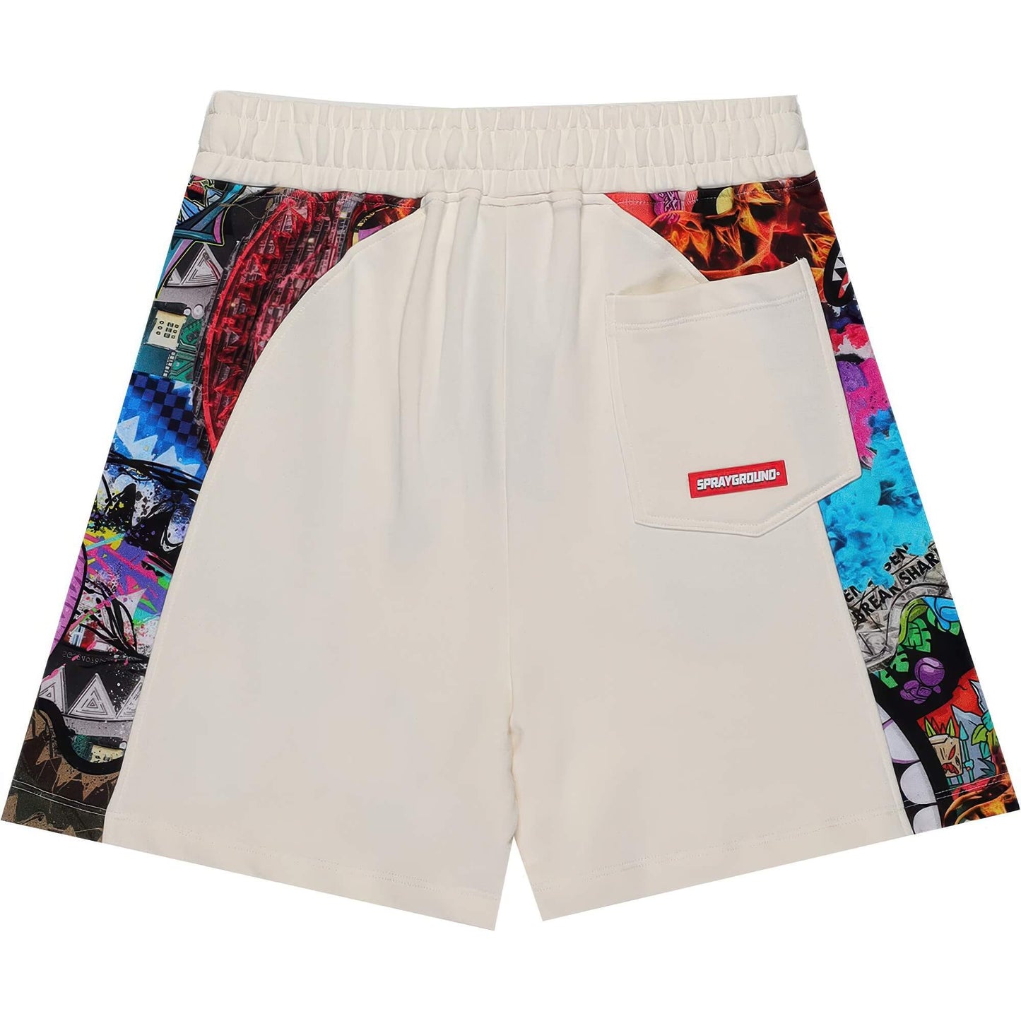 Šortky Sprayground All The Shark Shorts Ivory Multi