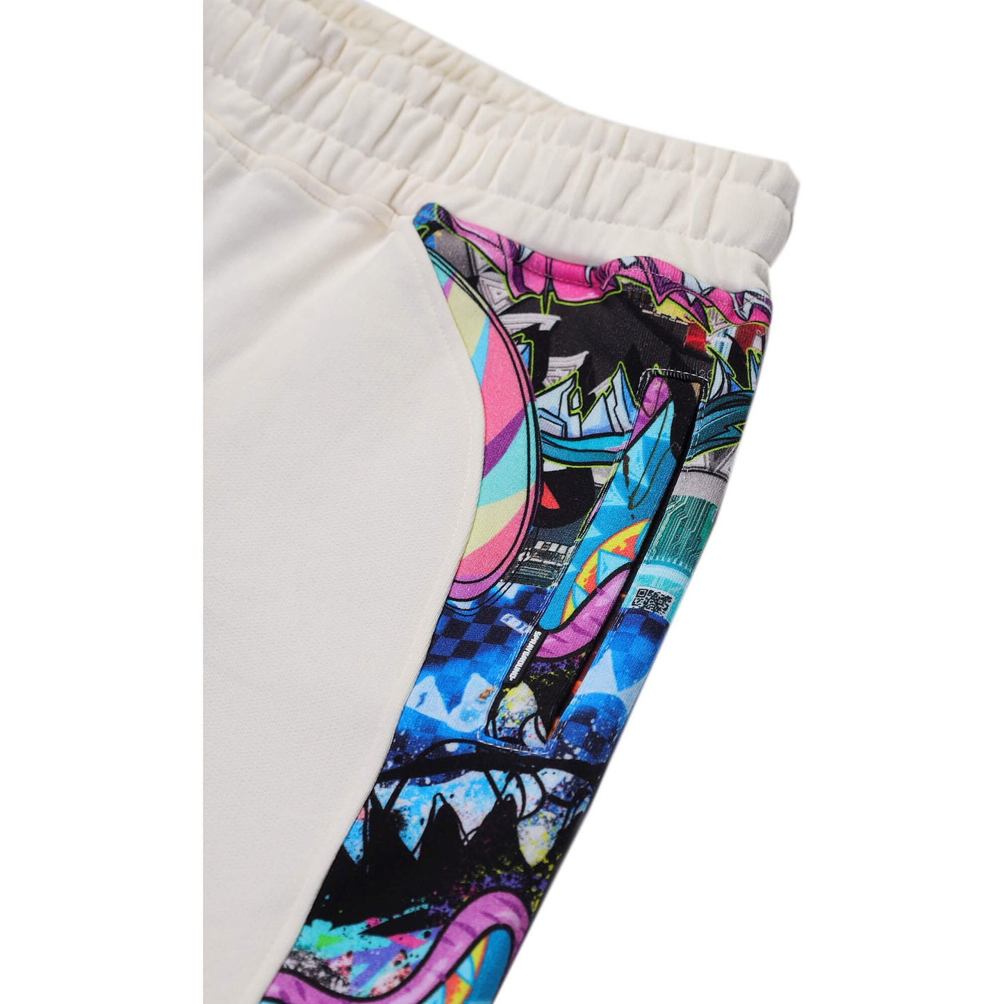 Šortky Sprayground All The Shark Shorts Ivory Multi