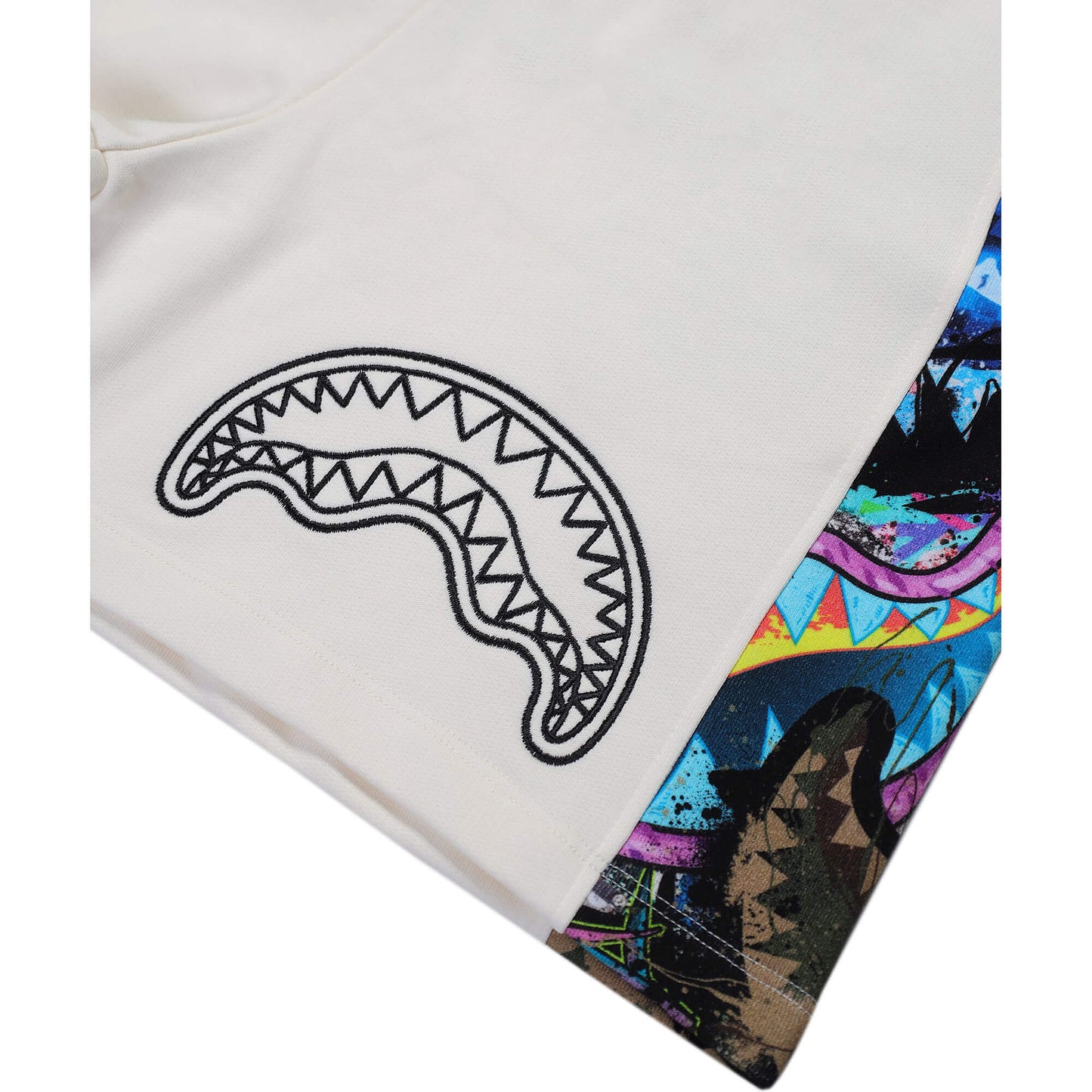 Šortky Sprayground All The Shark Shorts Ivory Multi