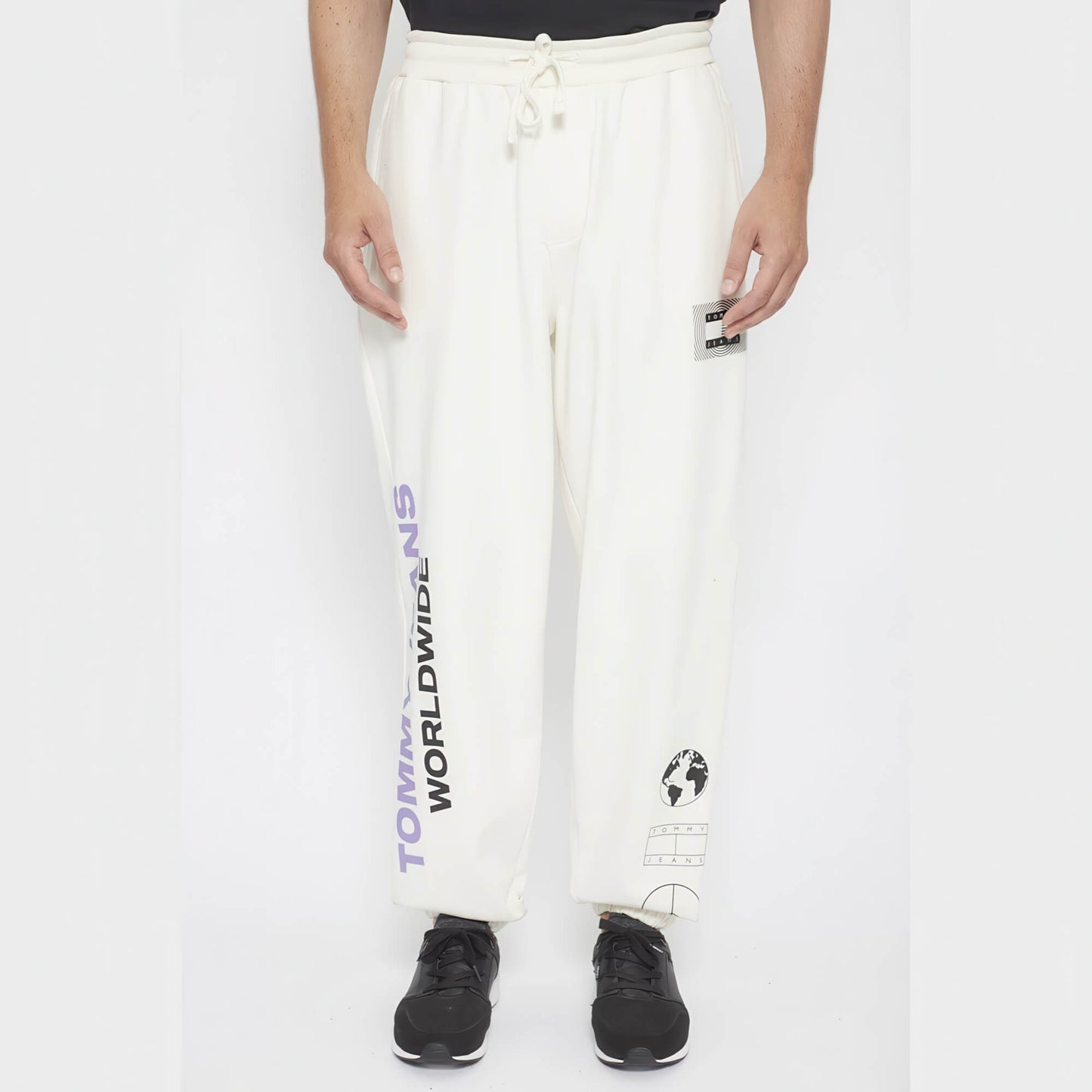 Tepláky Tommy Jeans Men's Sweatpant Global Unitees IVORY