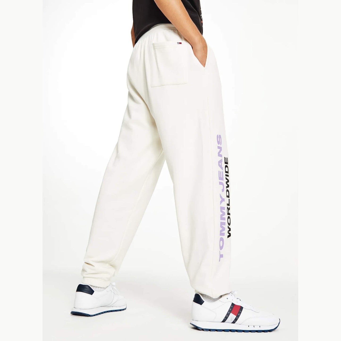Tepláky Tommy Jeans Men's Sweatpant Global Unitees IVORY