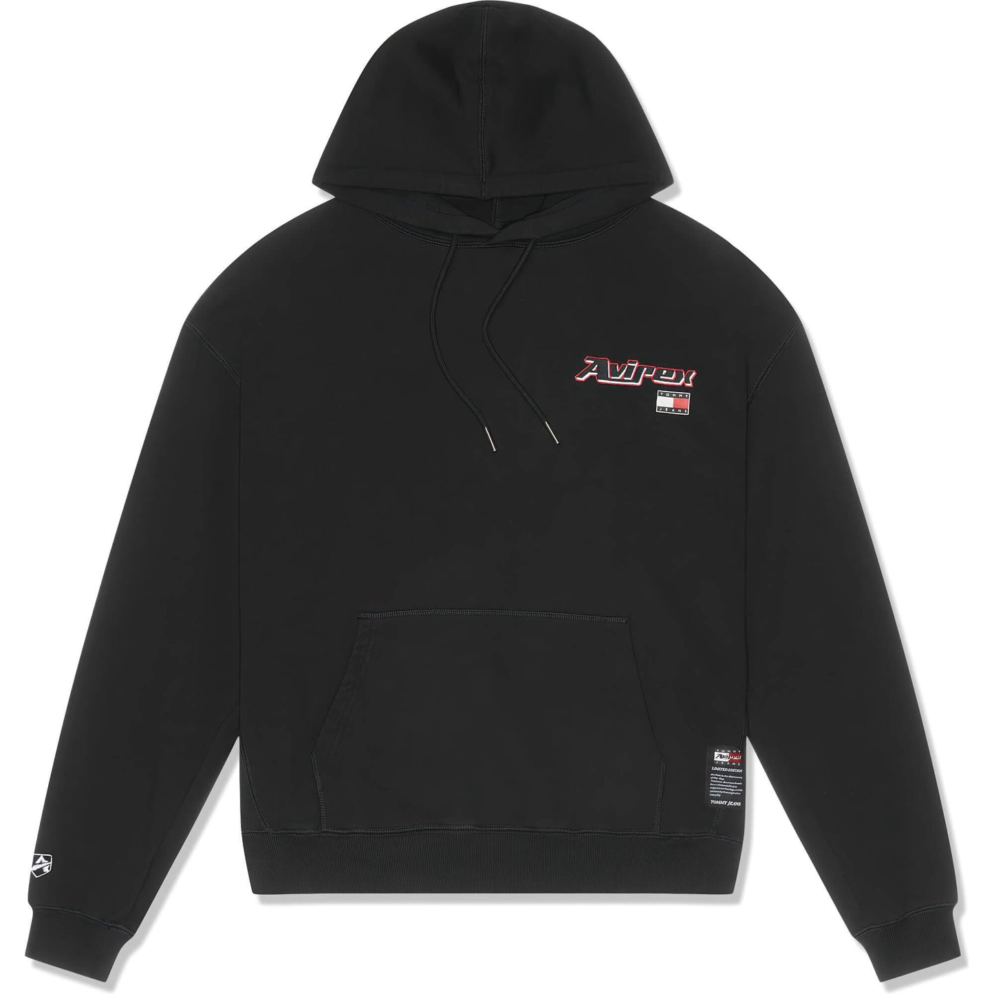 Mikina Tommy Jeans x Avirex Men's hoodie BLACK