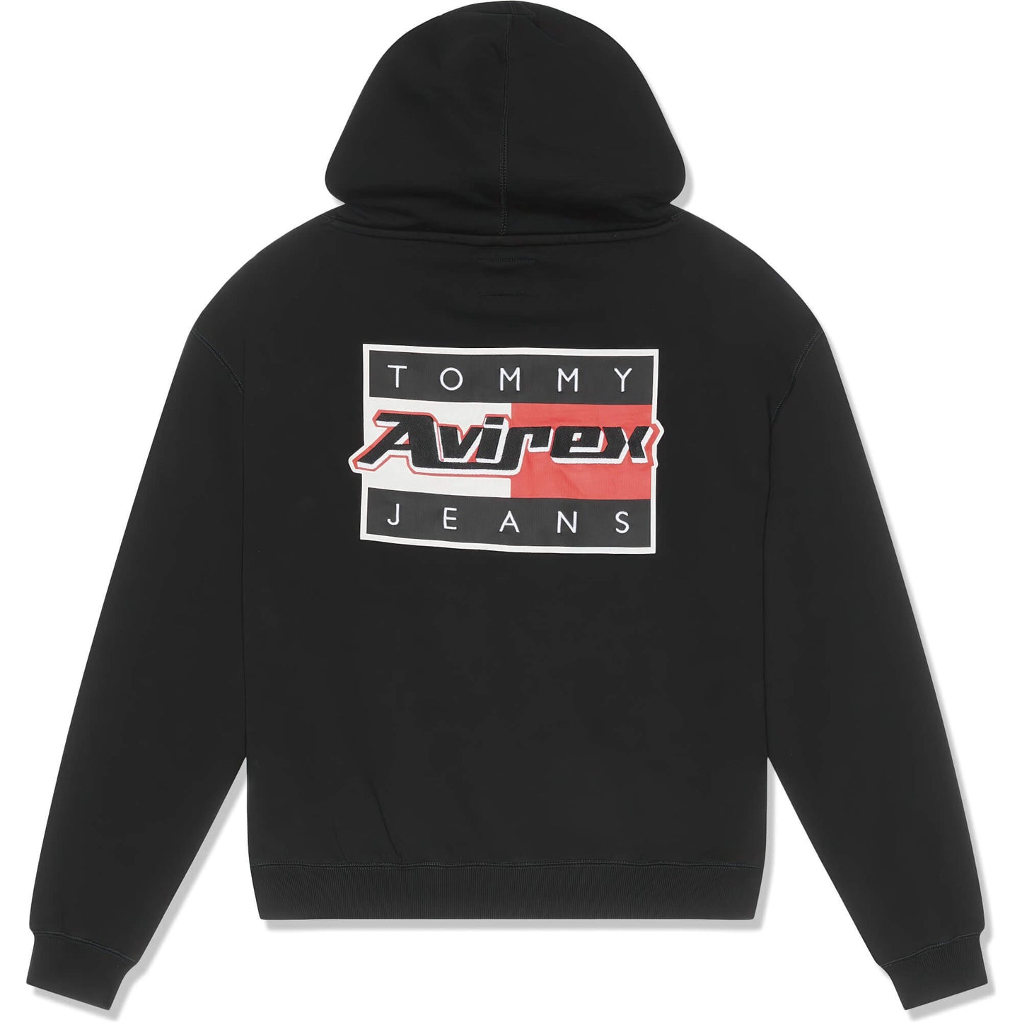 Mikina Tommy Jeans x Avirex Men's hoodie BLACK