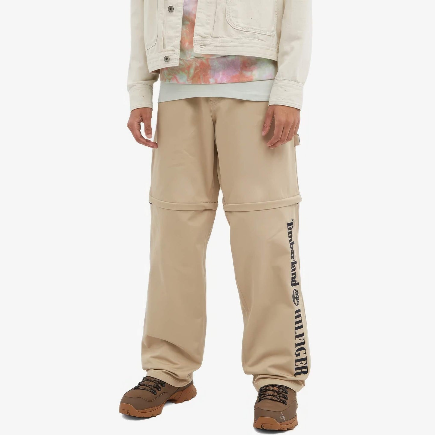 Pánske nohavice trousers Tommy Hilfiger x Timberland trousers BEIGE