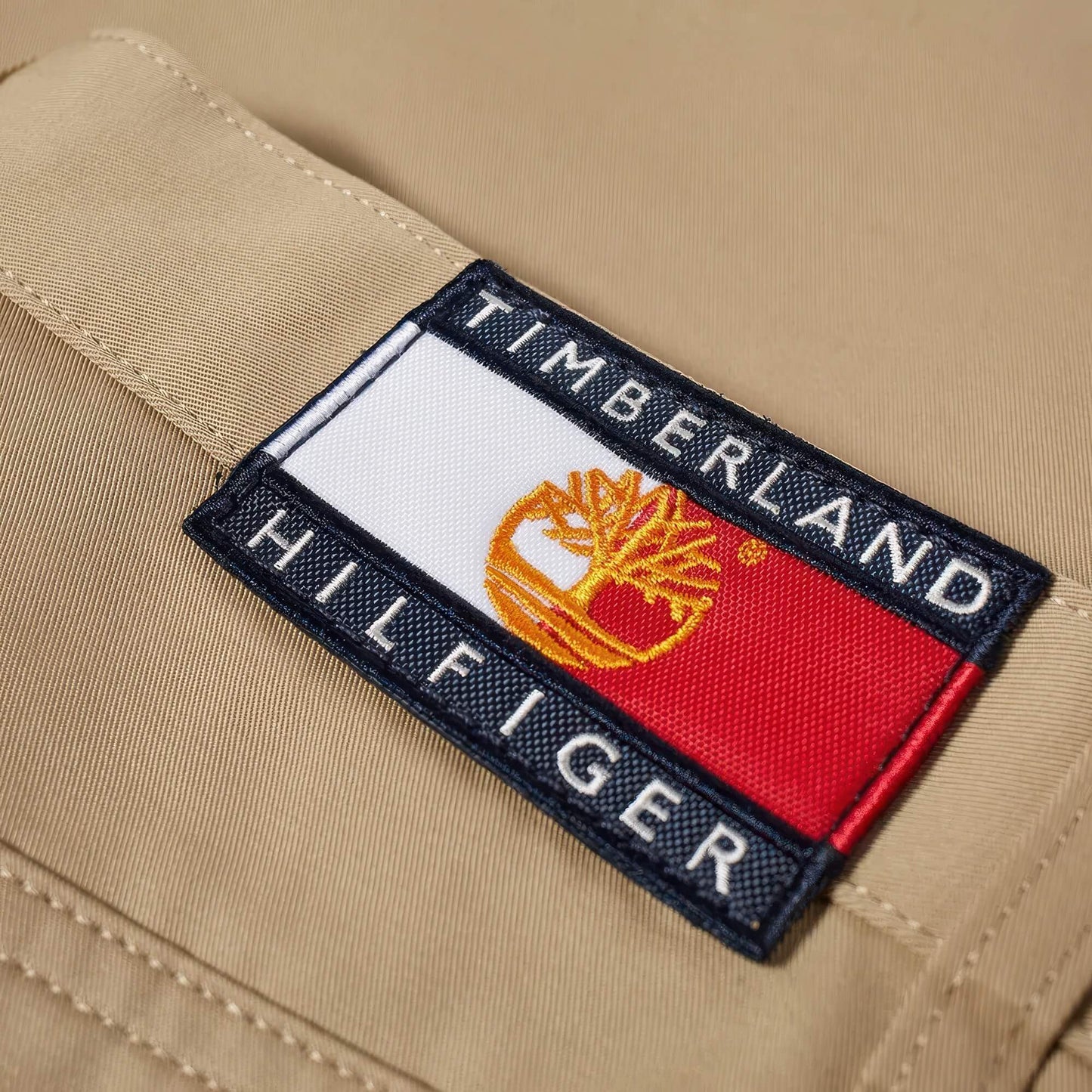 Pánske nohavice trousers Tommy Hilfiger x Timberland trousers BEIGE