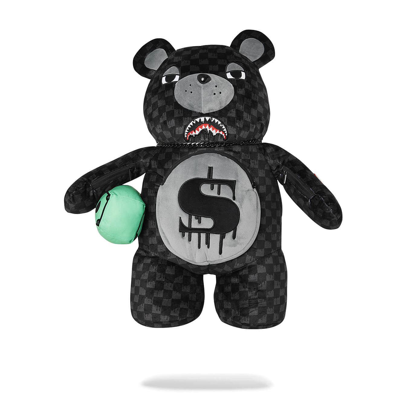 Batoh Sprayground Dripping Sharks In Paris Thunderdrip Moneybear Teddy Bear Backpack Black