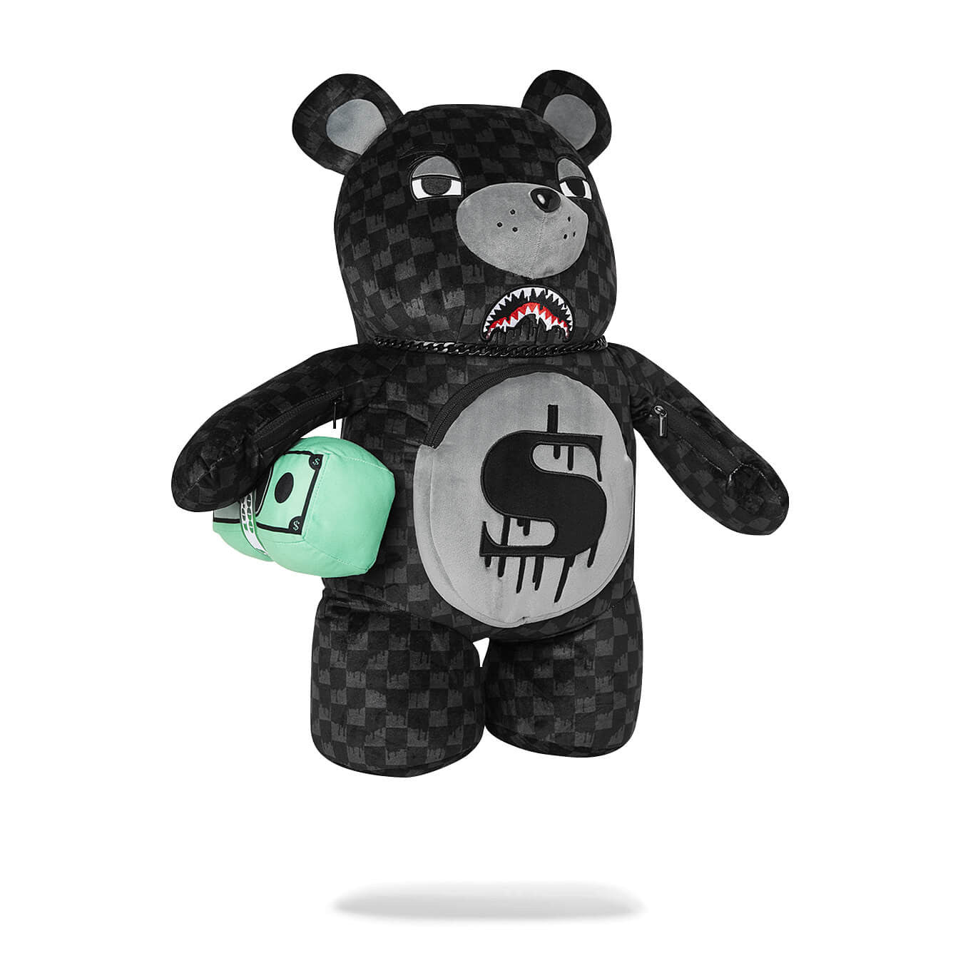 Batoh Sprayground Dripping Sharks In Paris Thunderdrip Moneybear Teddy Bear Backpack Black