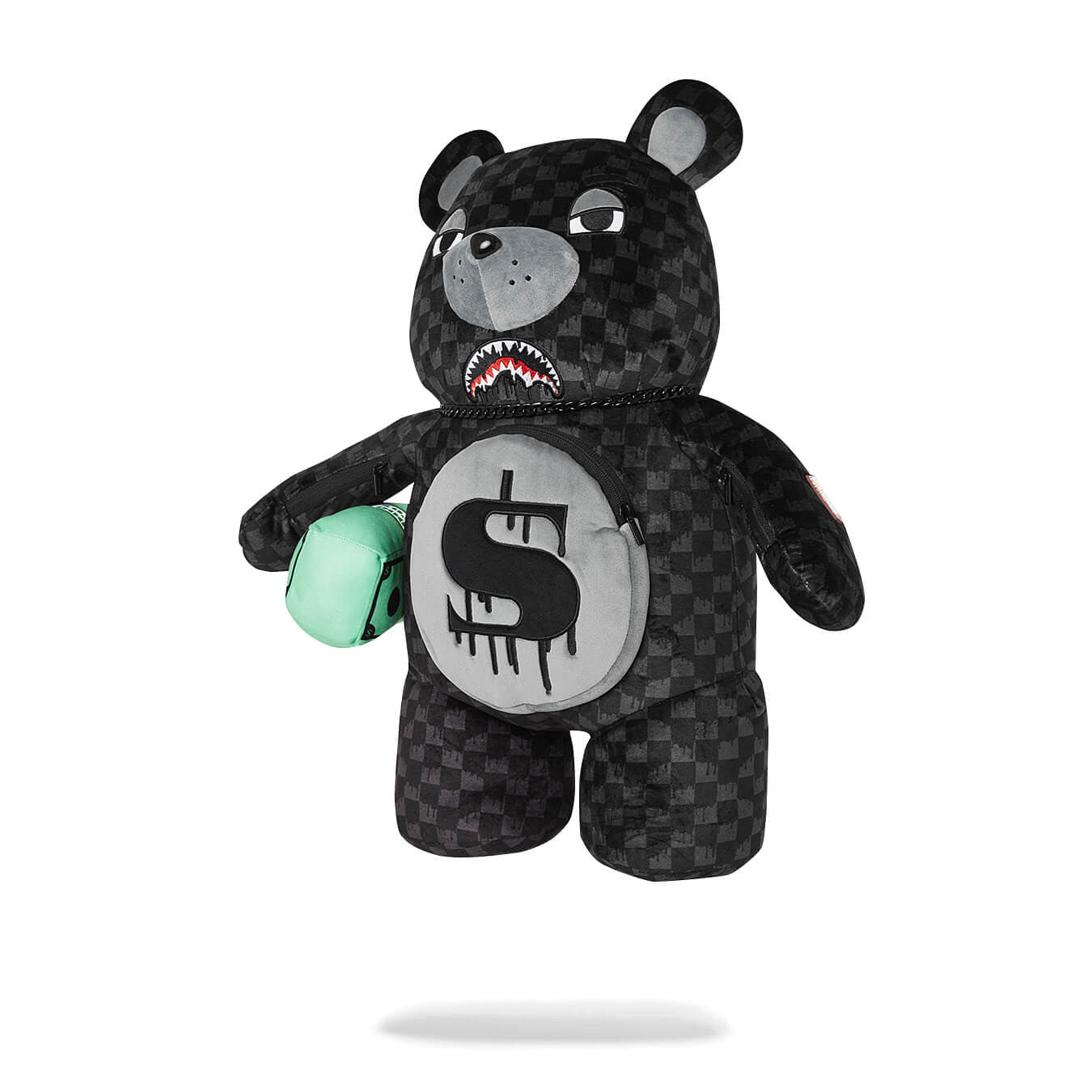 Batoh Sprayground Dripping Sharks In Paris Thunderdrip Moneybear Teddy Bear Backpack Black