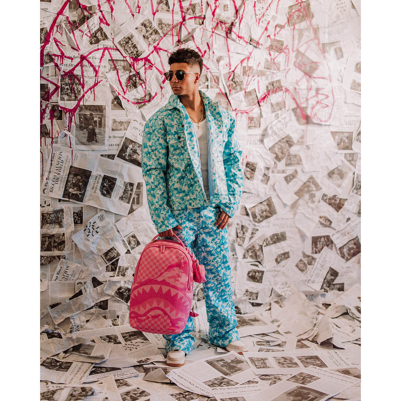 Batoh Sprayground Pink 3AM Riptide Dlxsv Backpack Pink