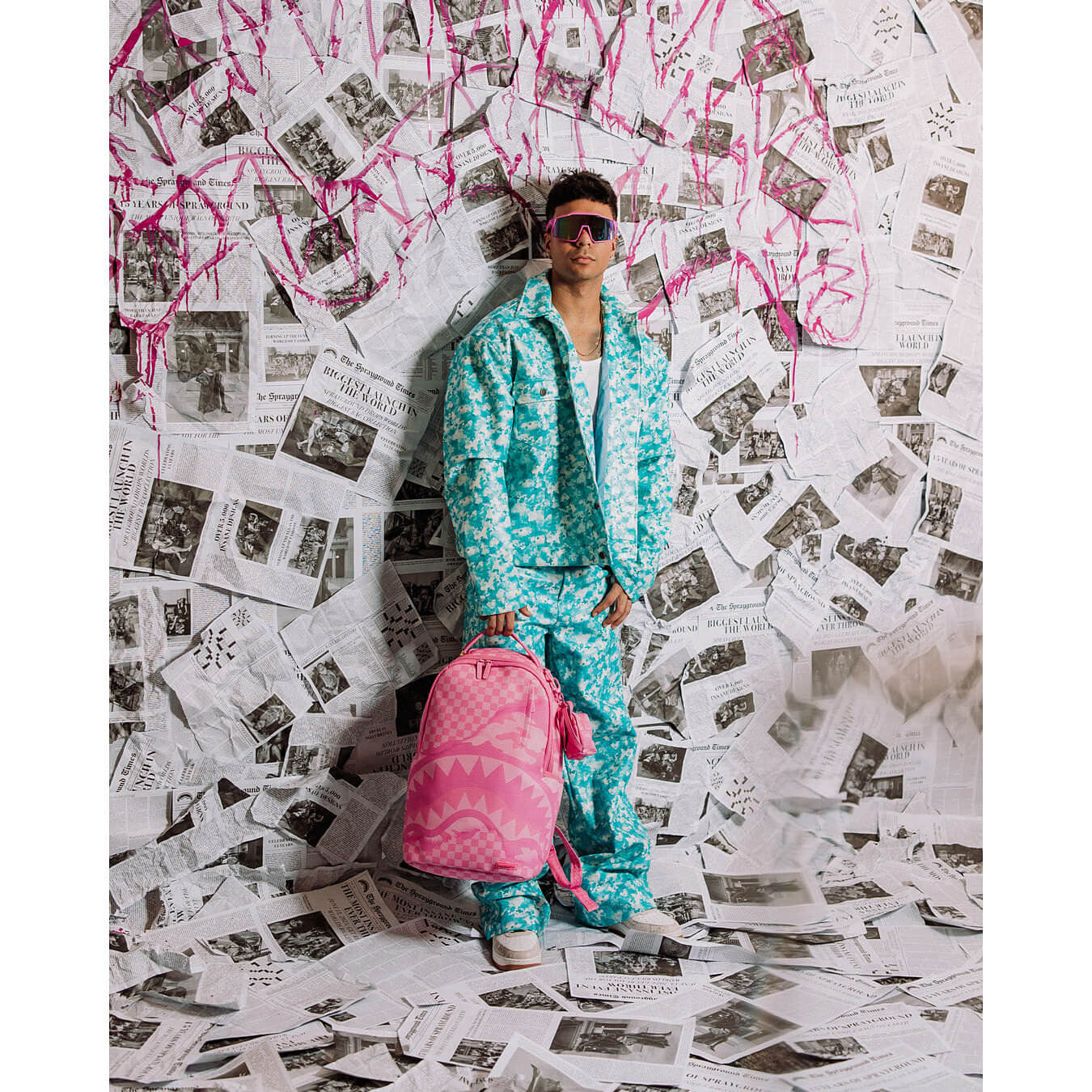 Batoh Sprayground Pink 3AM Riptide Dlxsv Backpack Pink