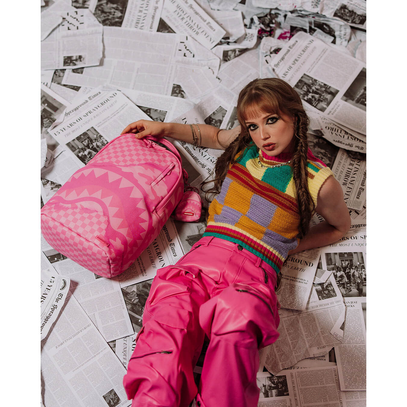 Batoh Sprayground Pink 3AM Riptide Dlxsv Backpack Pink