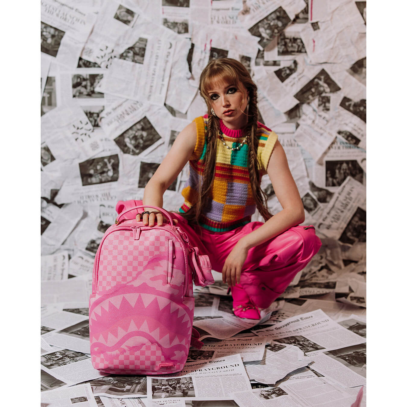 Batoh Sprayground Pink 3AM Riptide Dlxsv Backpack Pink