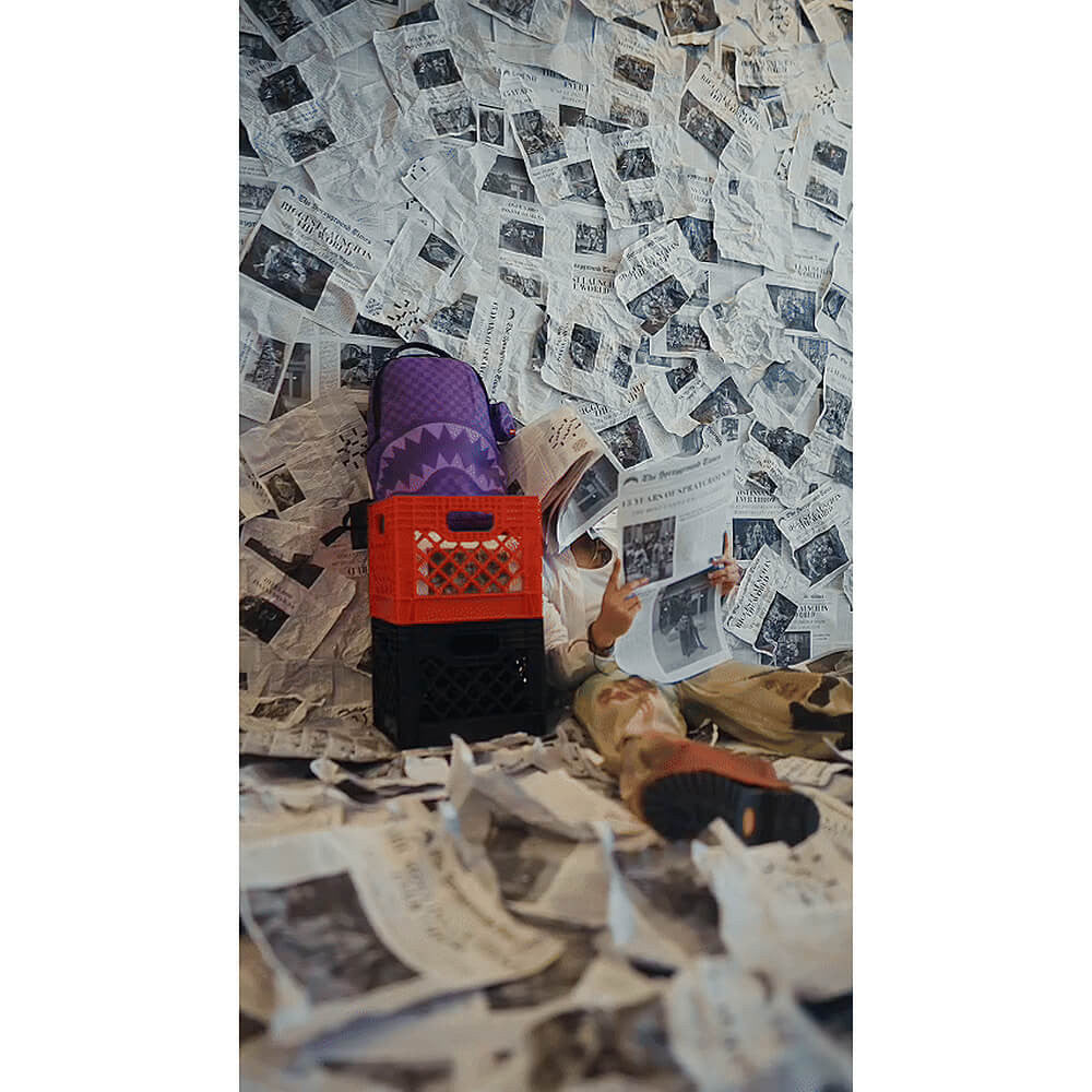 Batoh Sprayground All Systems Go Purple Shark Sharks In Paris DLXSV Backpack Purple