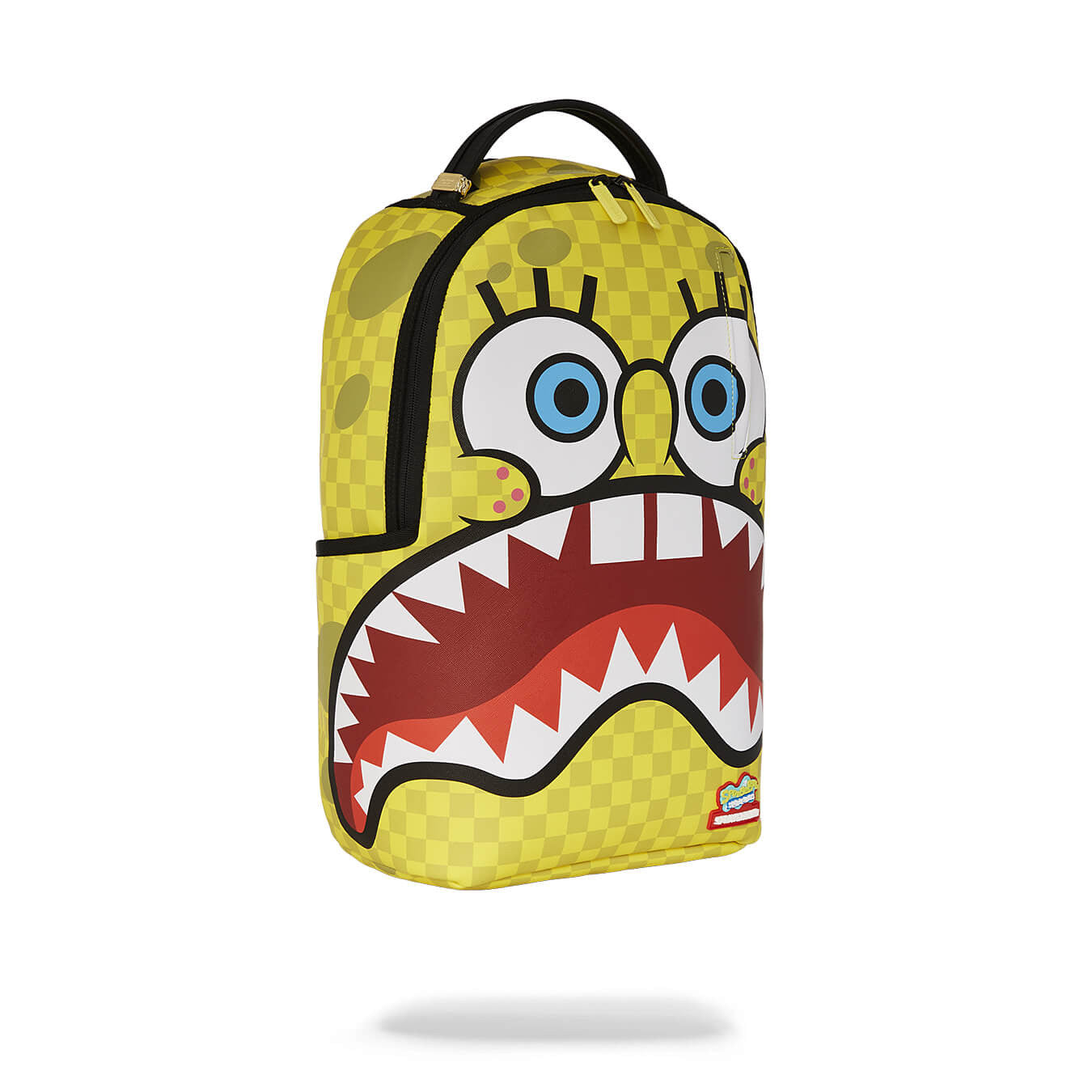Sprayground Spongebob Square Checkerbob Check Flex DLXSV Backpack Yellow