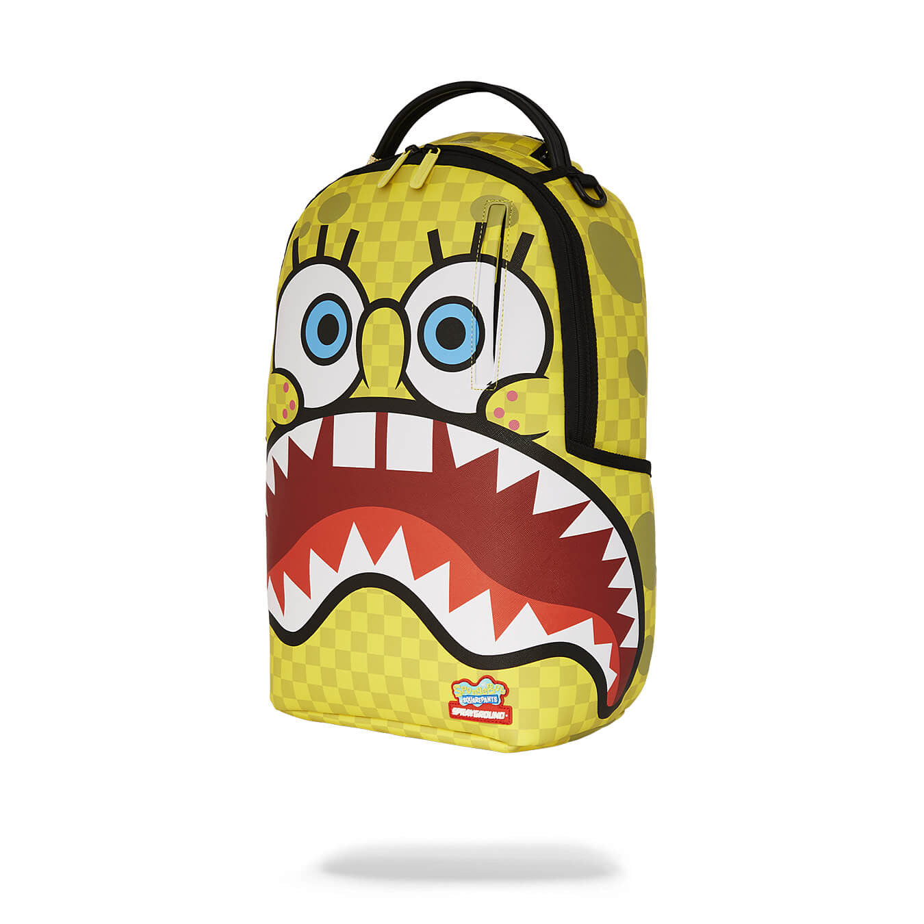 Sprayground Spongebob Square Checkerbob Check Flex DLXSV Backpack Yellow