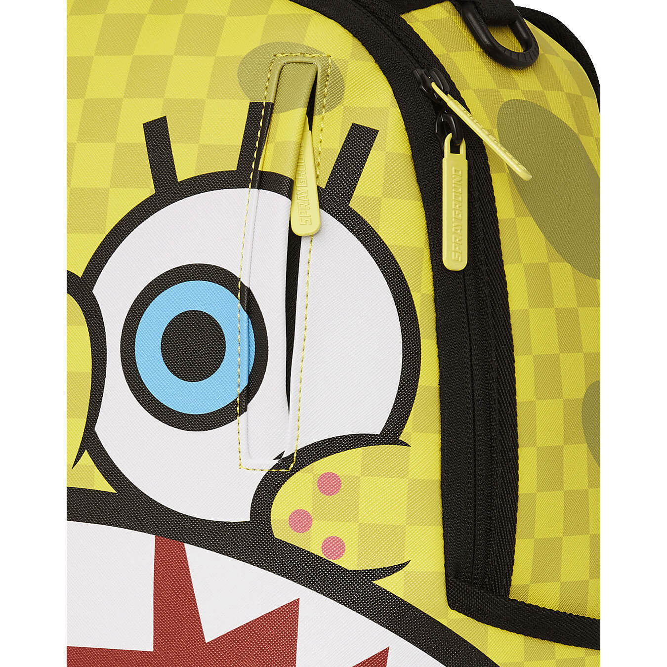 Sprayground Spongebob Square Checkerbob Check Flex DLXSV Backpack Yellow