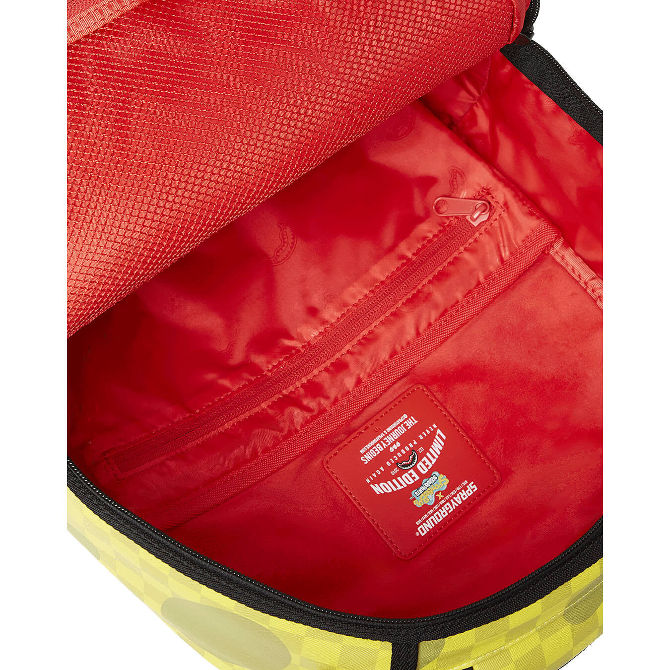 Sprayground Spongebob Square Checkerbob Check Flex DLXSV Backpack Yellow