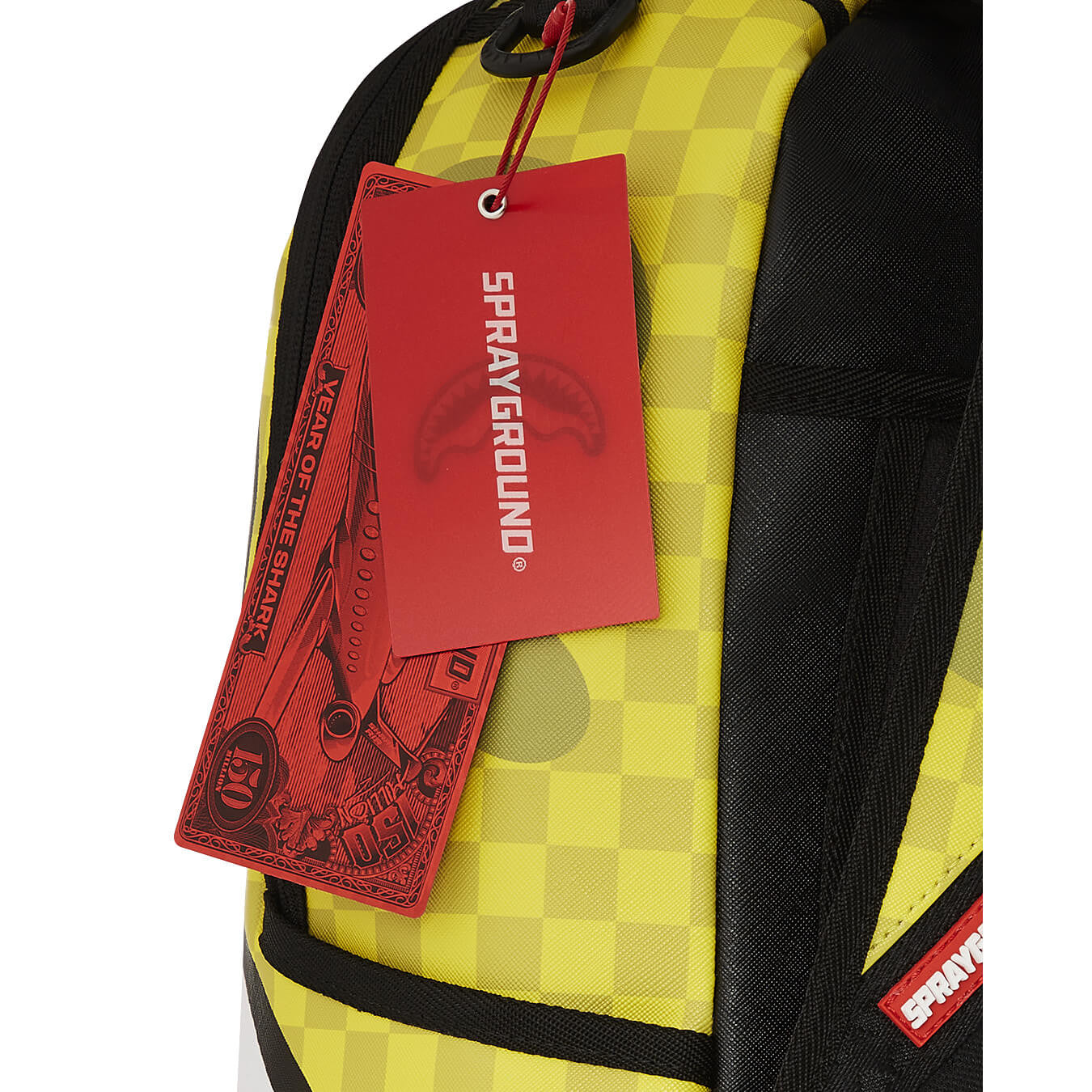 Sprayground Spongebob Square Checkerbob Check Flex DLXSV Backpack Yellow