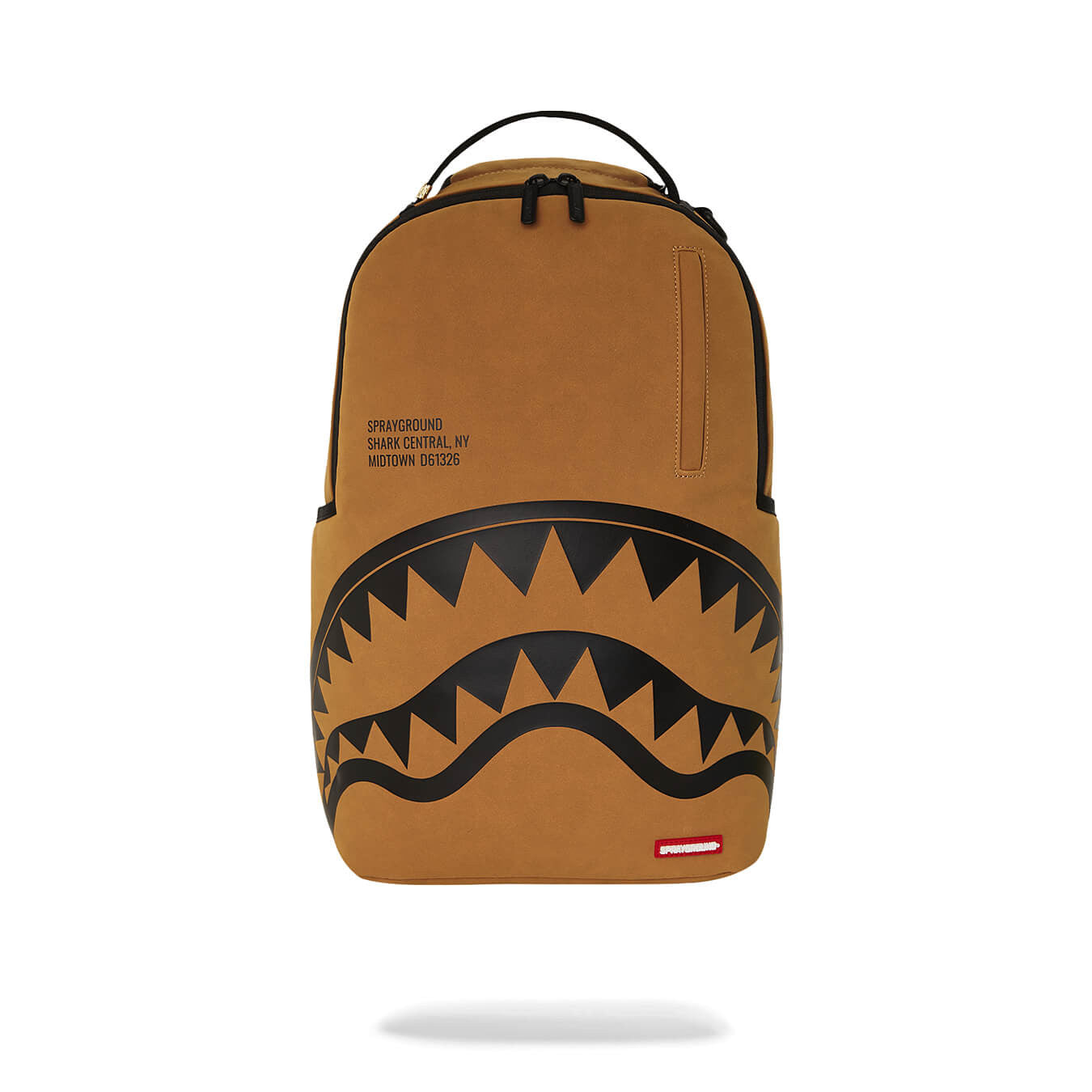 Batoh Sprayground Shark Central Interior DLX-Faux Suede Backpack Brown