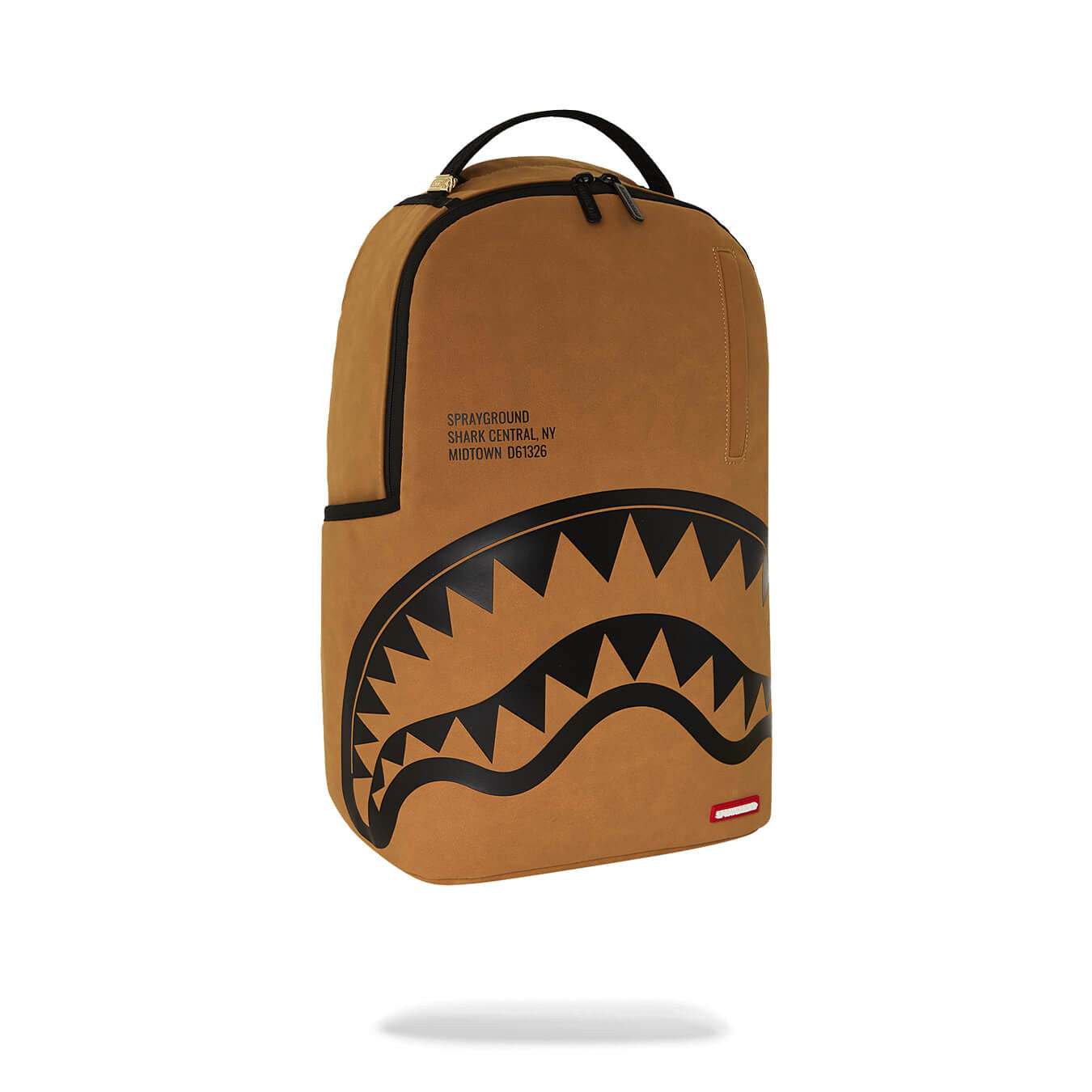 Batoh Sprayground Shark Central Interior DLX-Faux Suede Backpack Brown