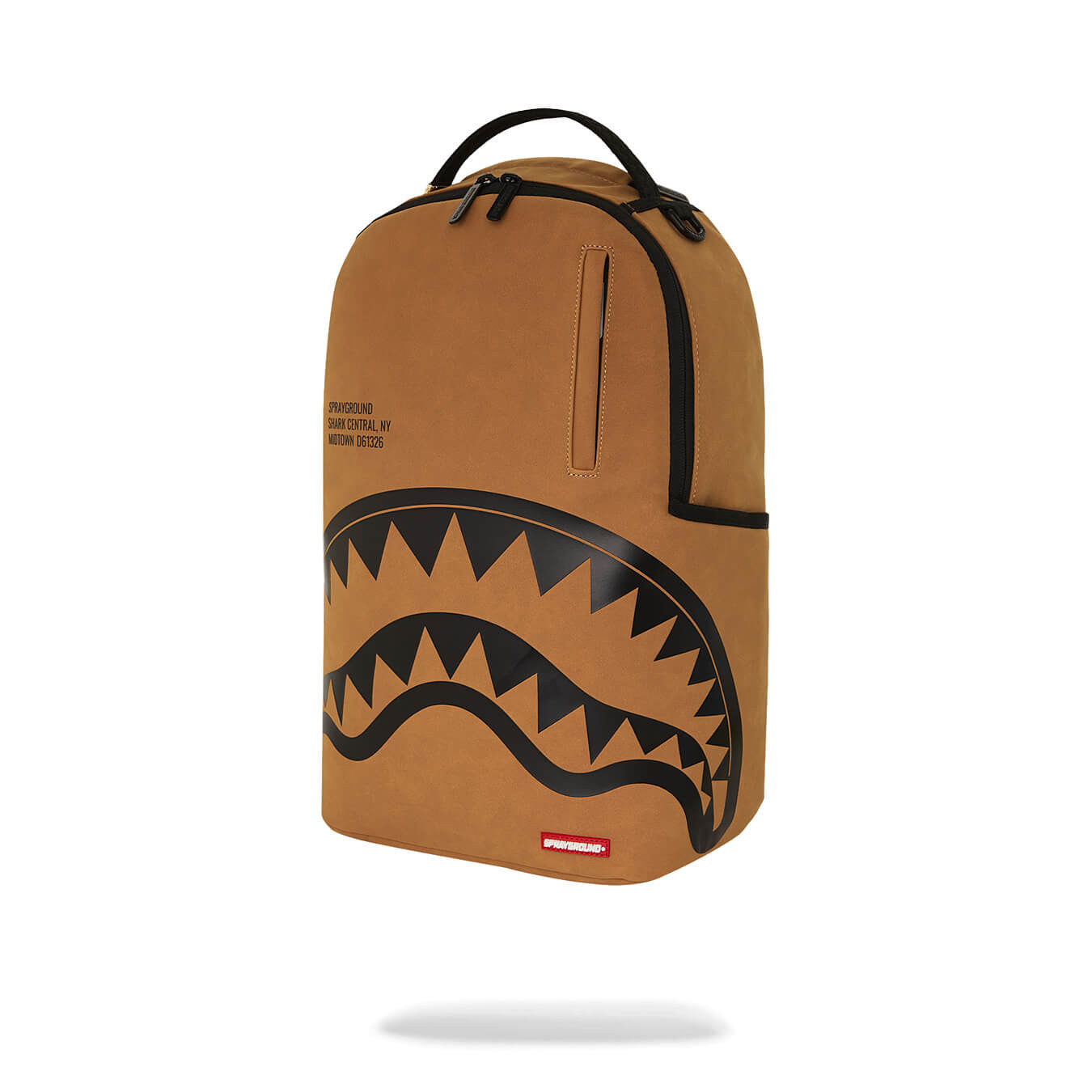 Batoh Sprayground Shark Central Interior DLX-Faux Suede Backpack Brown