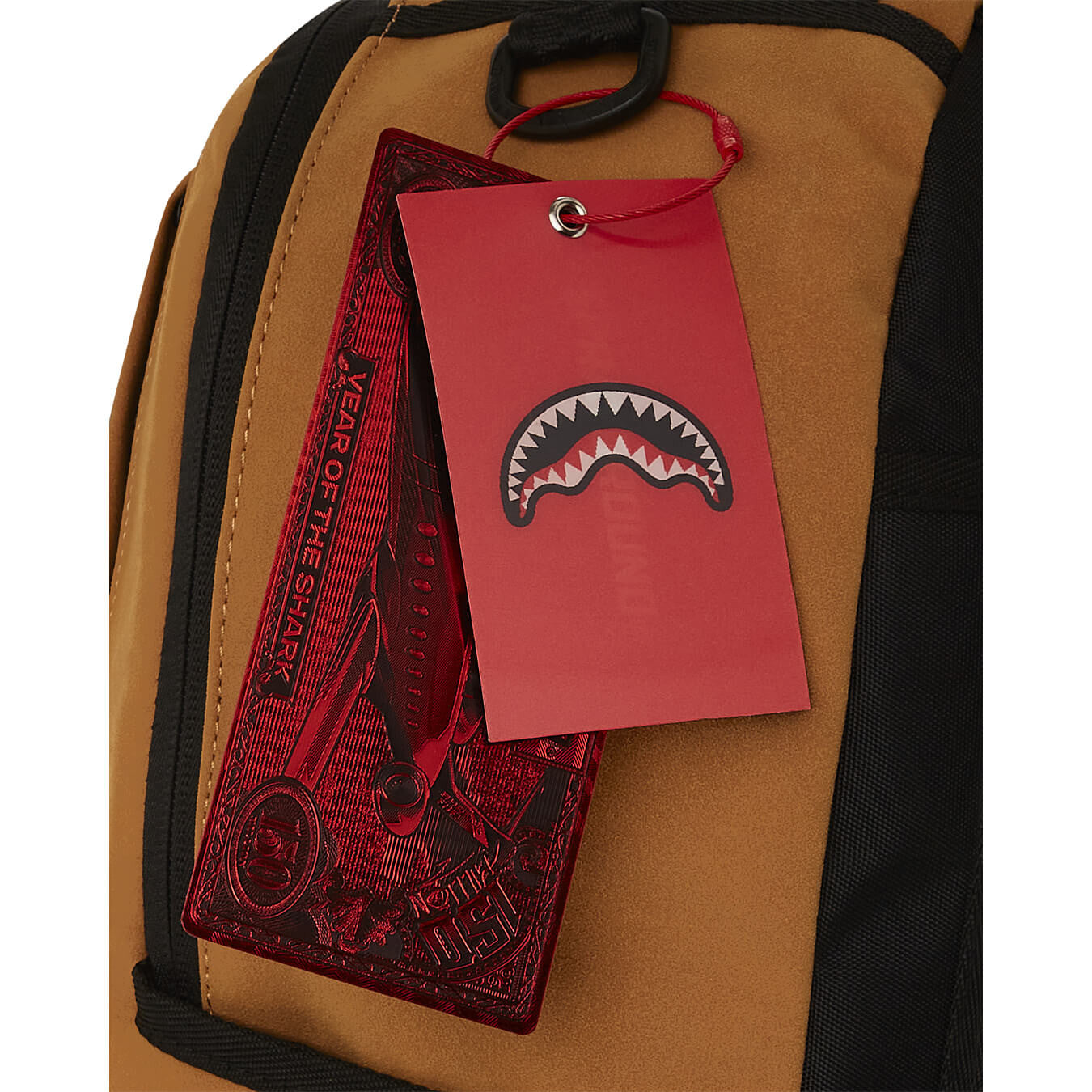 Batoh Sprayground Shark Central Interior DLX-Faux Suede Backpack Brown