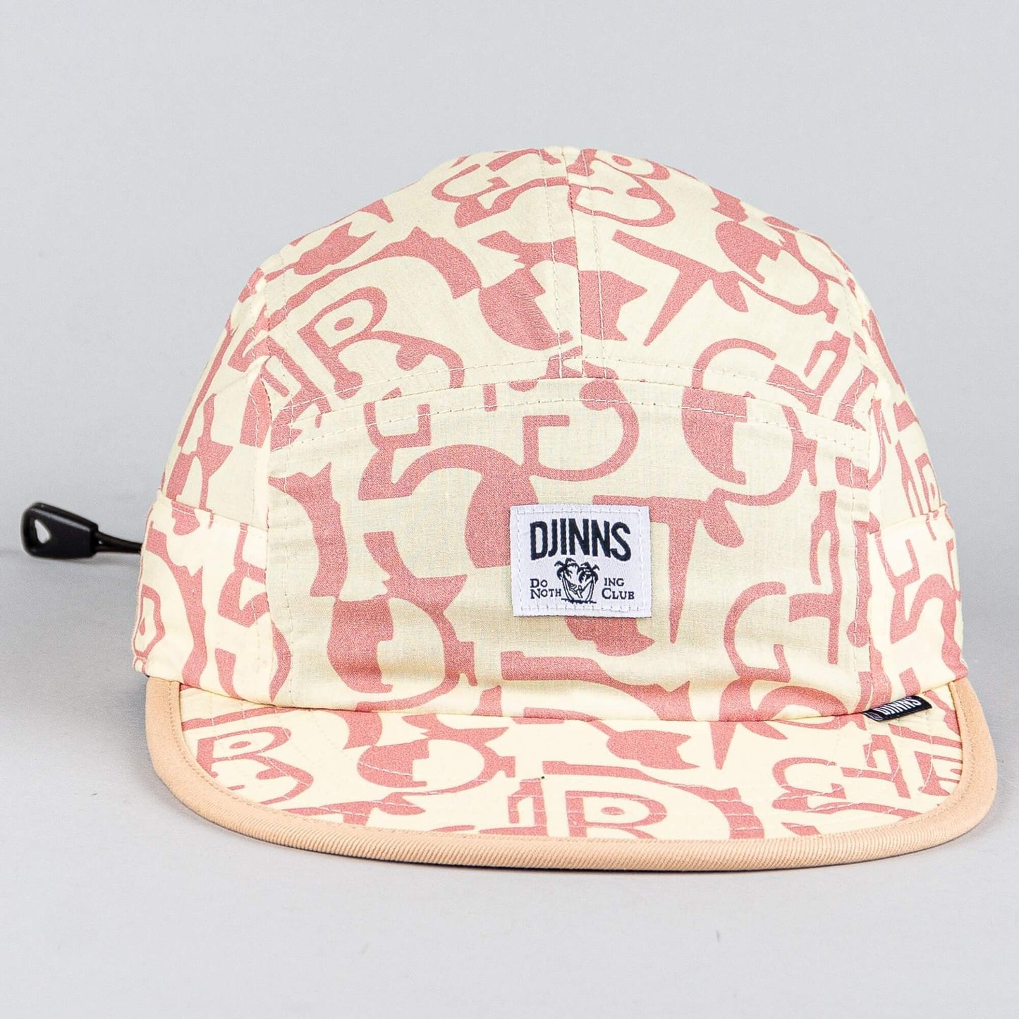 Šiltovka DJINN'S 5 Panel Soft Flat Cap Simple Aztek Beige/Old Rose
