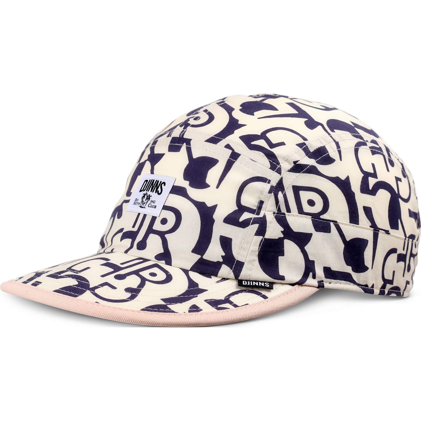 Šiltovka DJINN'S 5 Panel Soft Flat Cap Simple Aztek Beige/Black